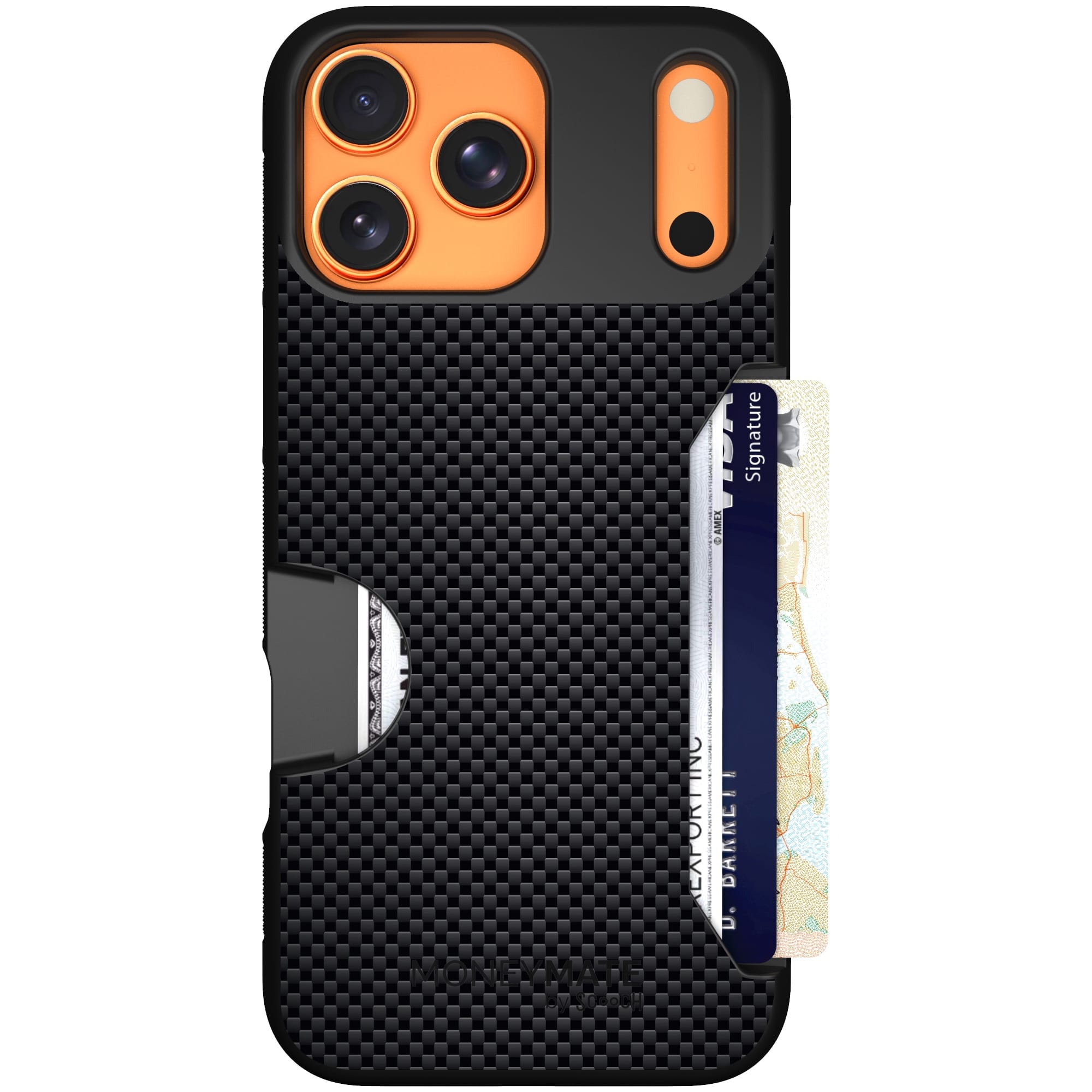 Scooch-Moneymate for iPhone 17 Pro Max-Carbon Fiber