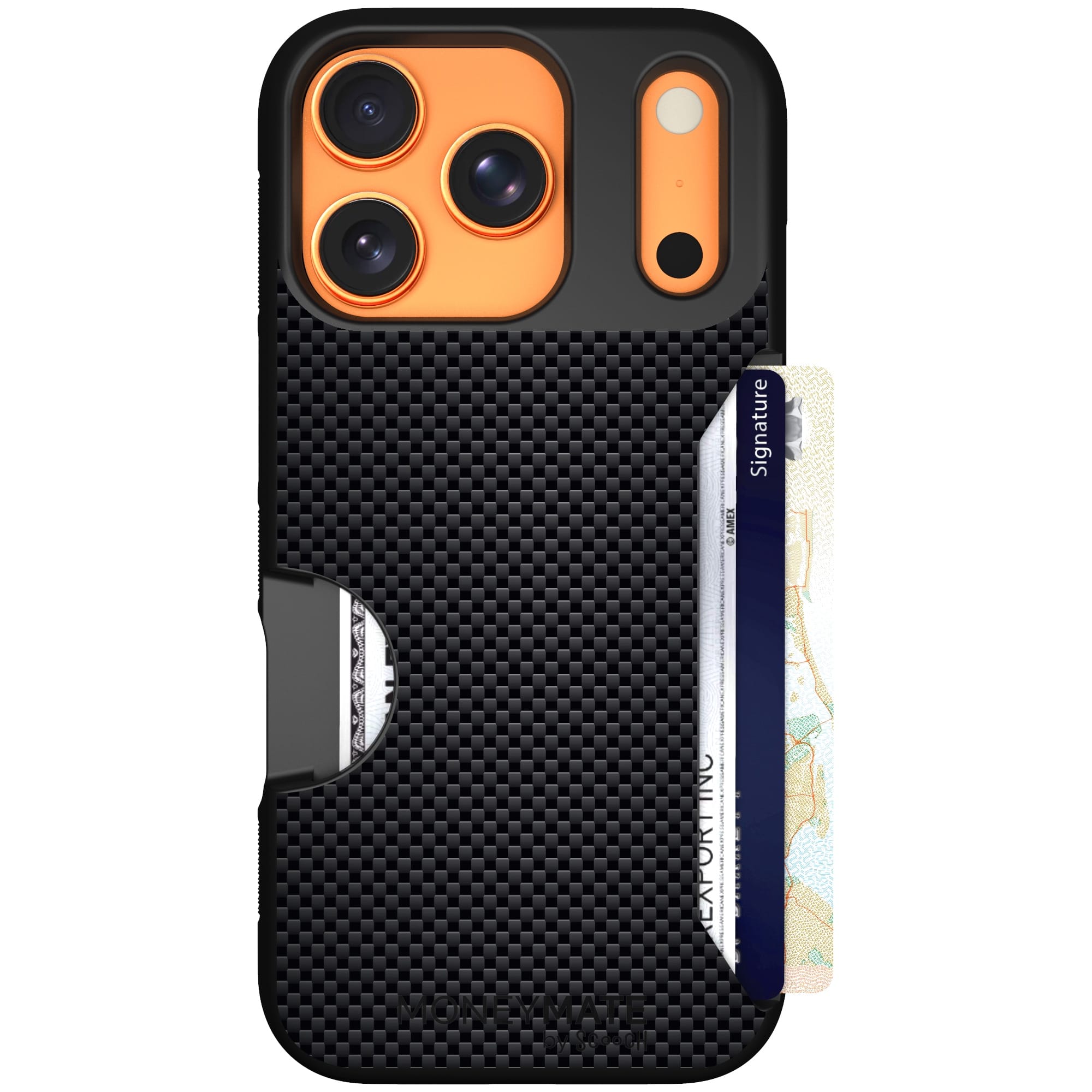 Scooch-Moneymate for iPhone 17 Pro-Carbon Fiber