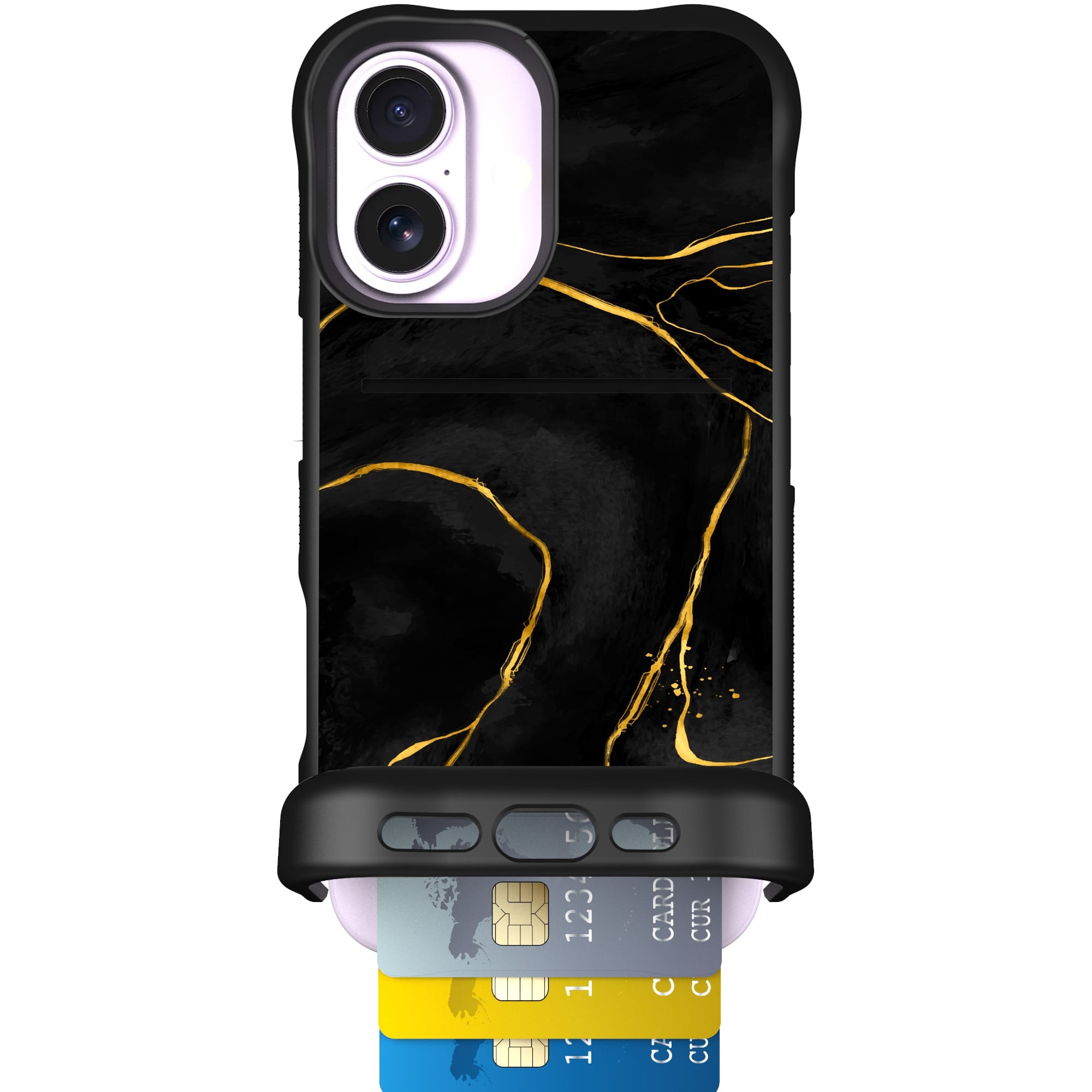 Scooch-Wingmate for iPhone 17-Black Marble