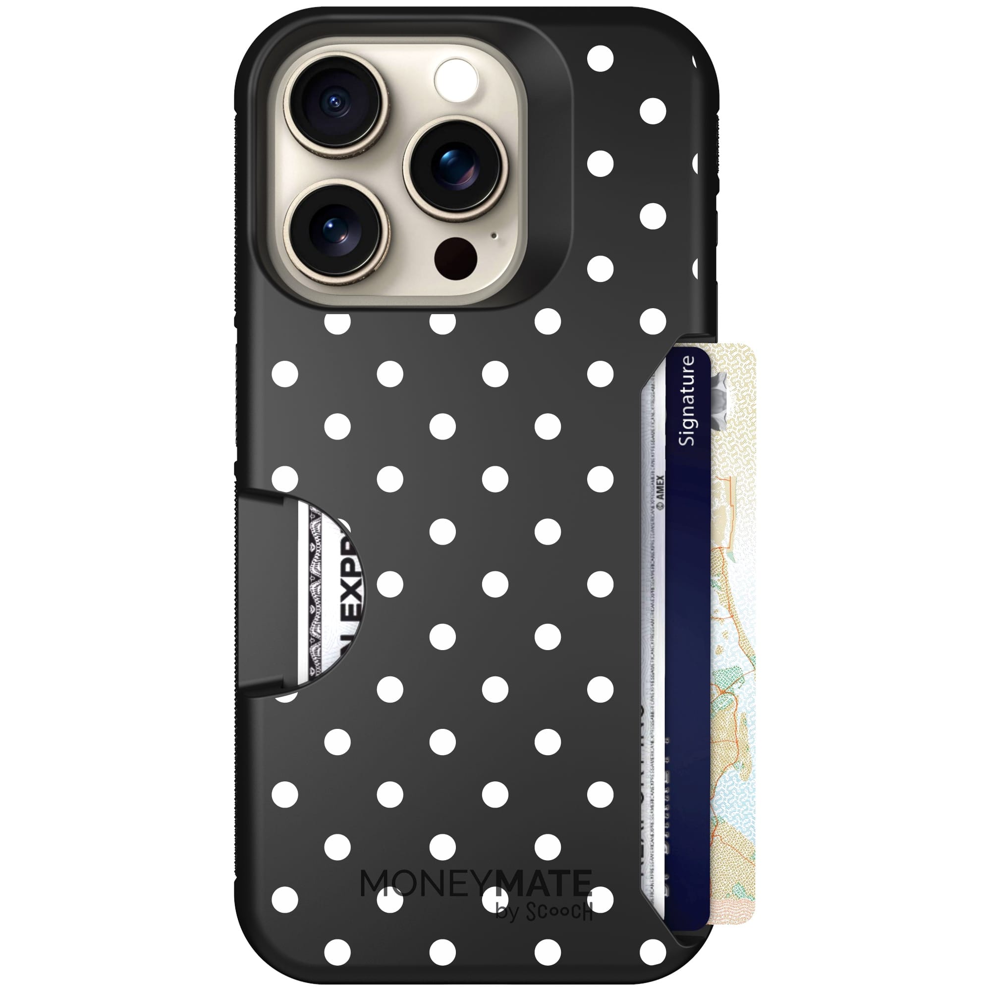 Scooch-Moneymate for iPhone 15 Pro-Polka Dots