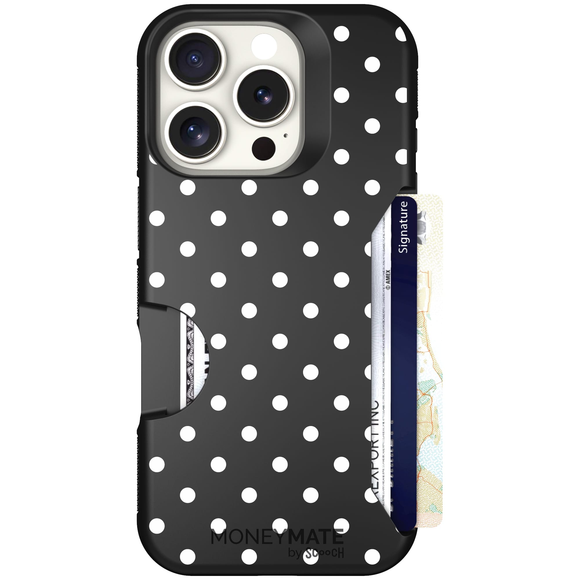 Scooch-Moneymate for iPhone 16 Pro-Polka Dots