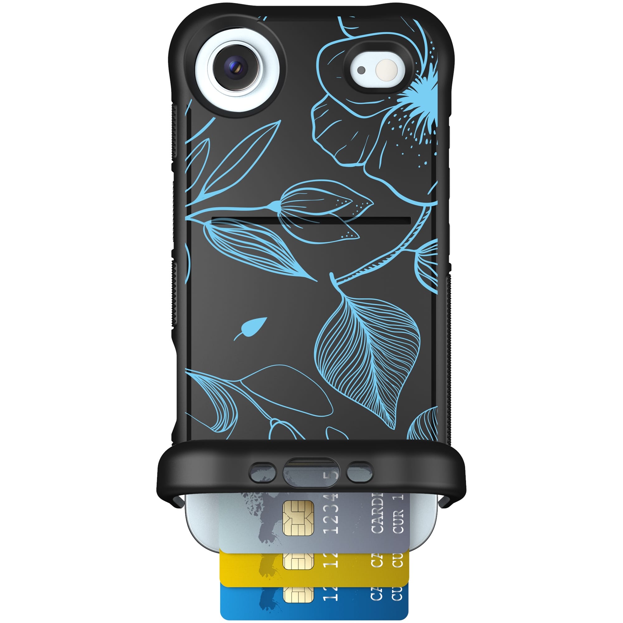 Scooch-Wingmate for iPhone Air-Blue Hibiscus