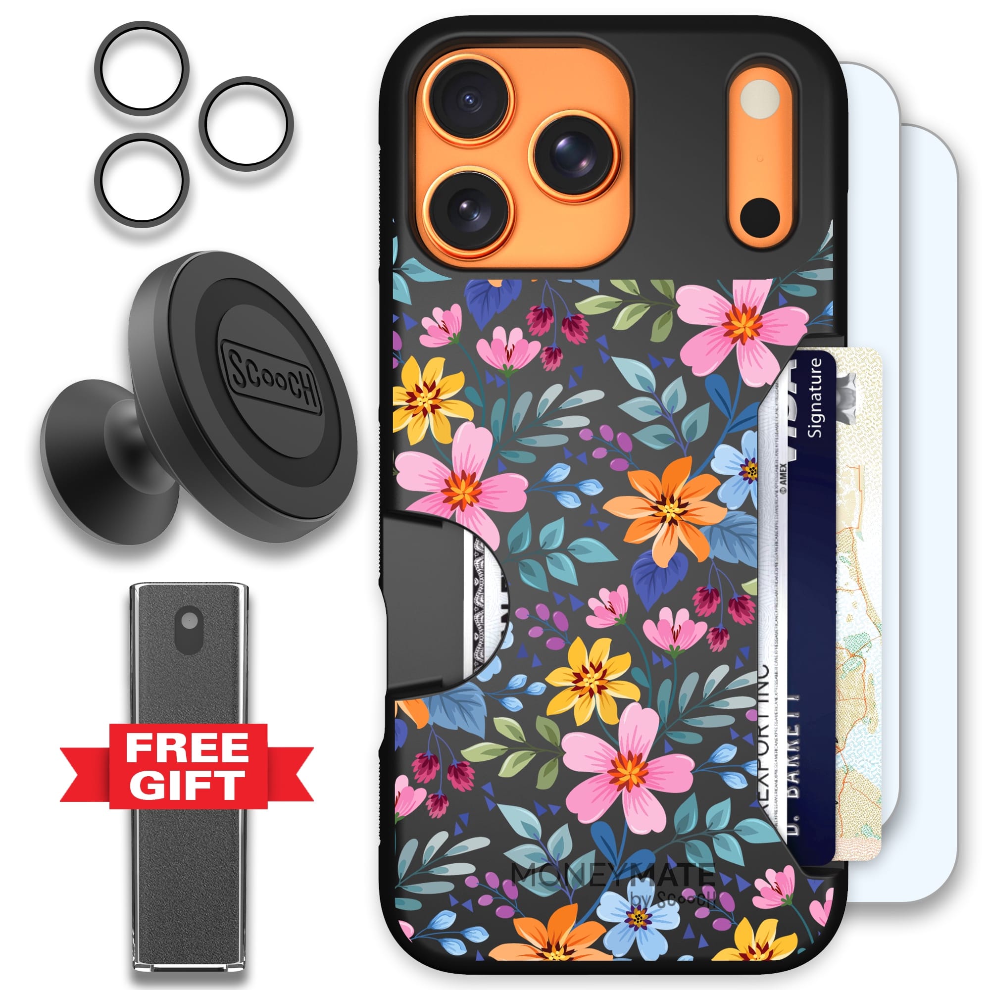 Scooch-Moneymate Defender Bundle for iPhone 17 Pro Max-Full Bloom