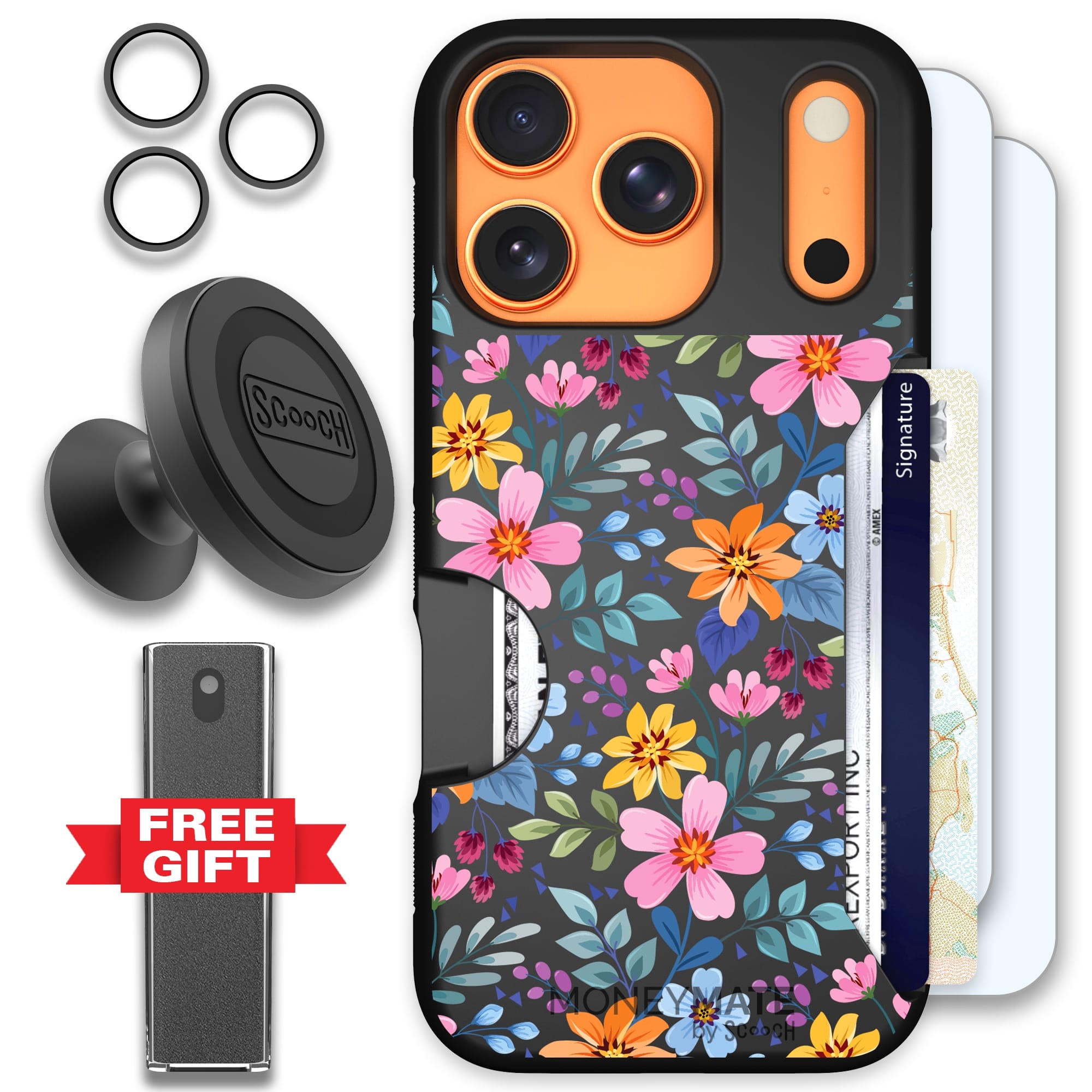 Scooch-Moneymate Defender Bundle for iPhone 17 Pro-Full Bloom