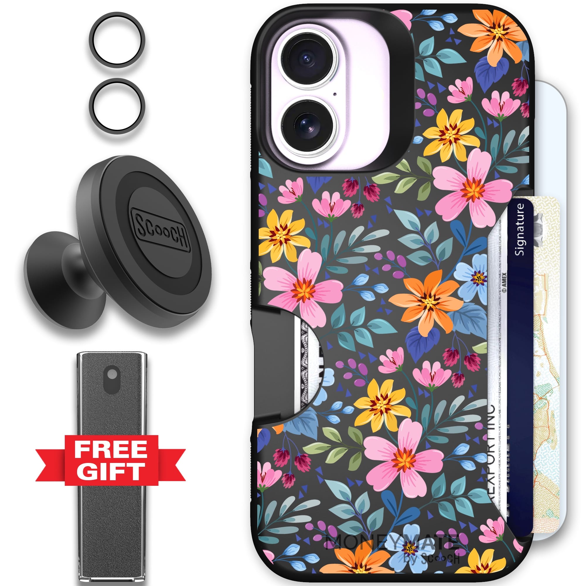 Scooch-Moneymate Defender Bundle for iPhone 17-Full Bloom