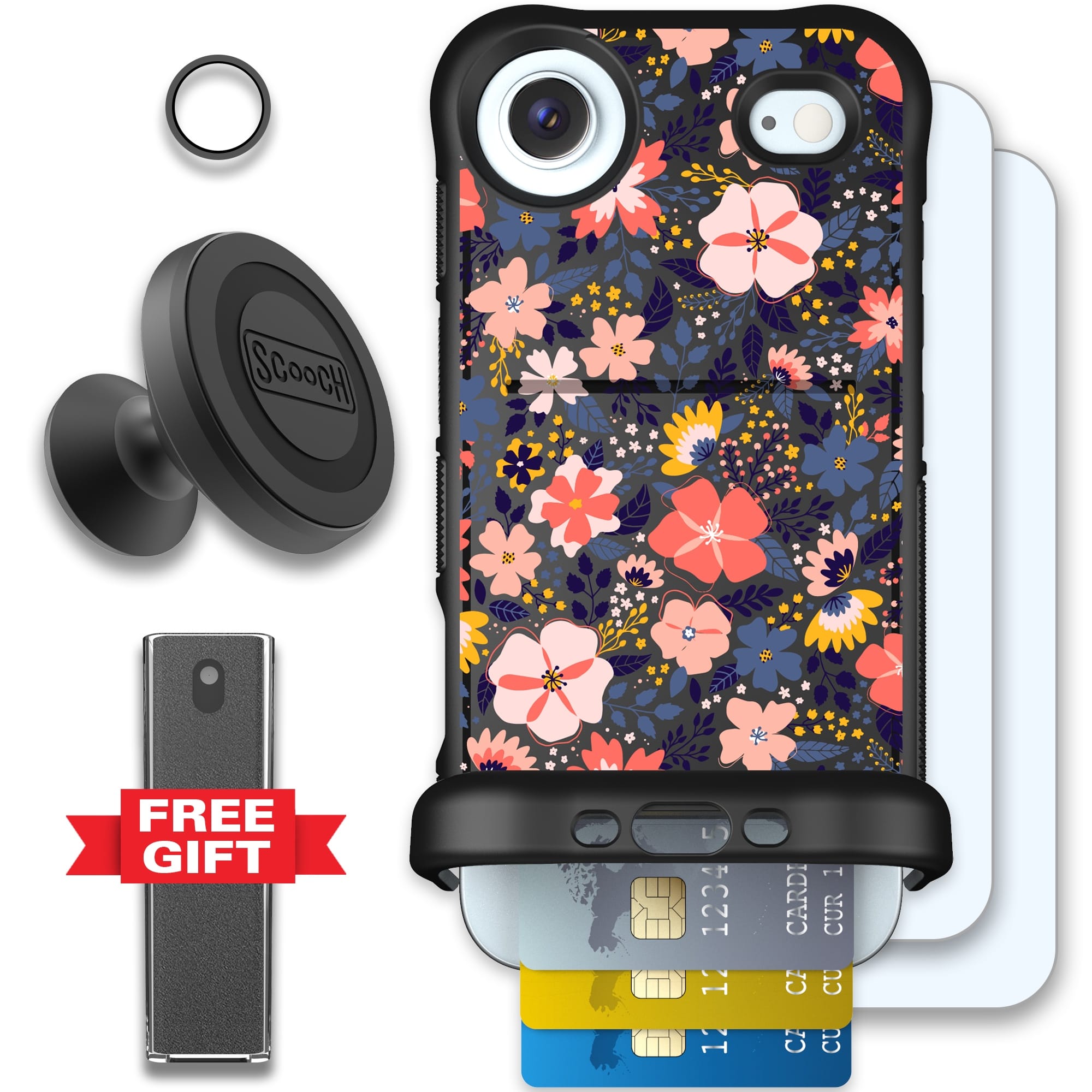 Scooch-Wingmate Defender Bundle for iPhone Air-Wildflowers