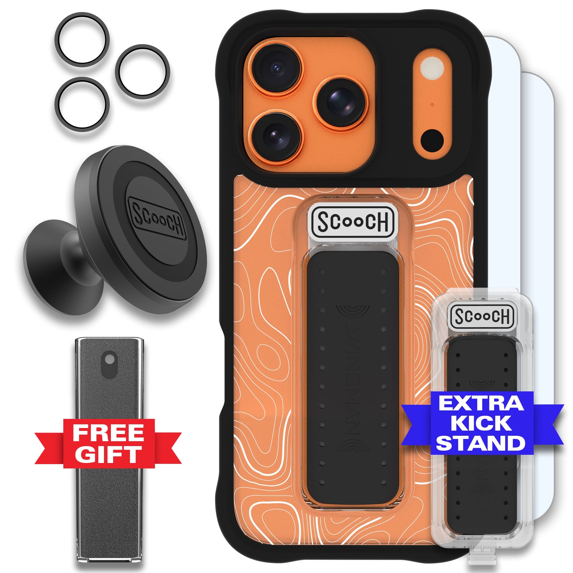 Scooch-Wingman Defender Bundle for iPhone 17 Pro-Topography