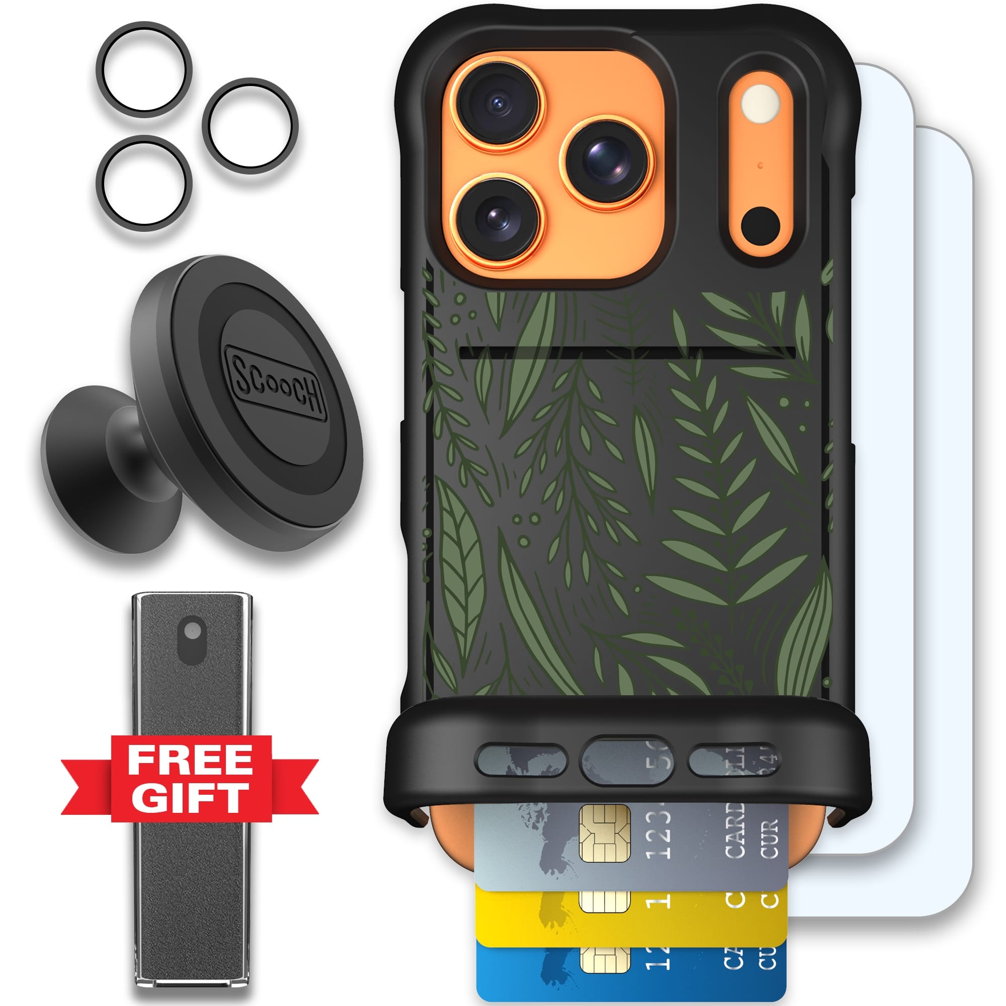 Scooch-Wingmate Defender Bundle for iPhone 17 Pro-Willow Garden