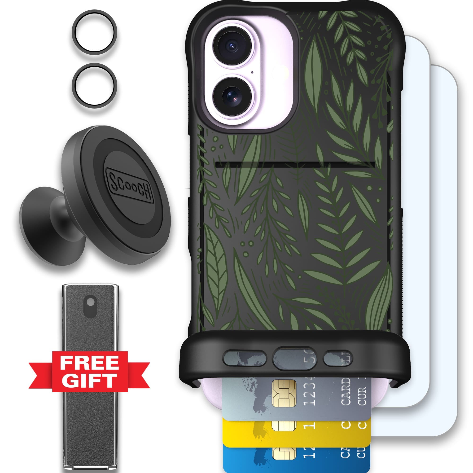 Scooch-Wingmate Defender Bundle for iPhone 17-Willow Garden