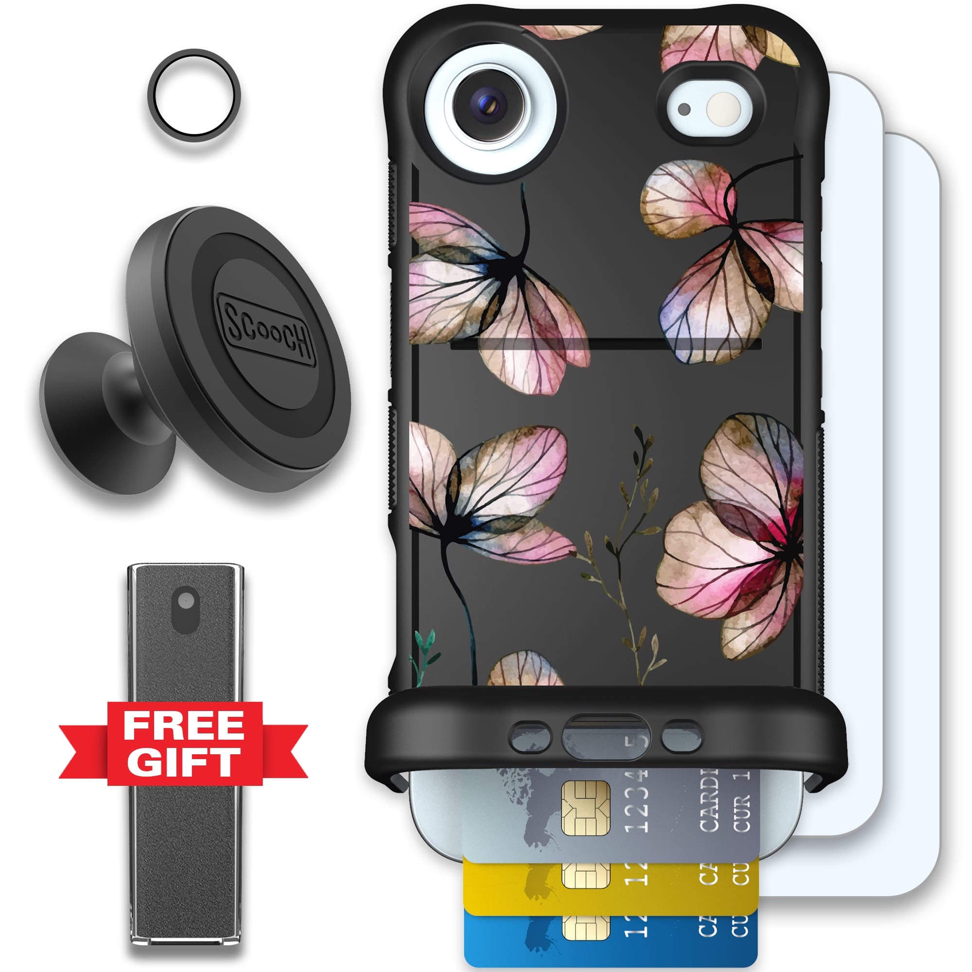 Scooch-Wingmate Defender Bundle for iPhone Air-Dried Flowers