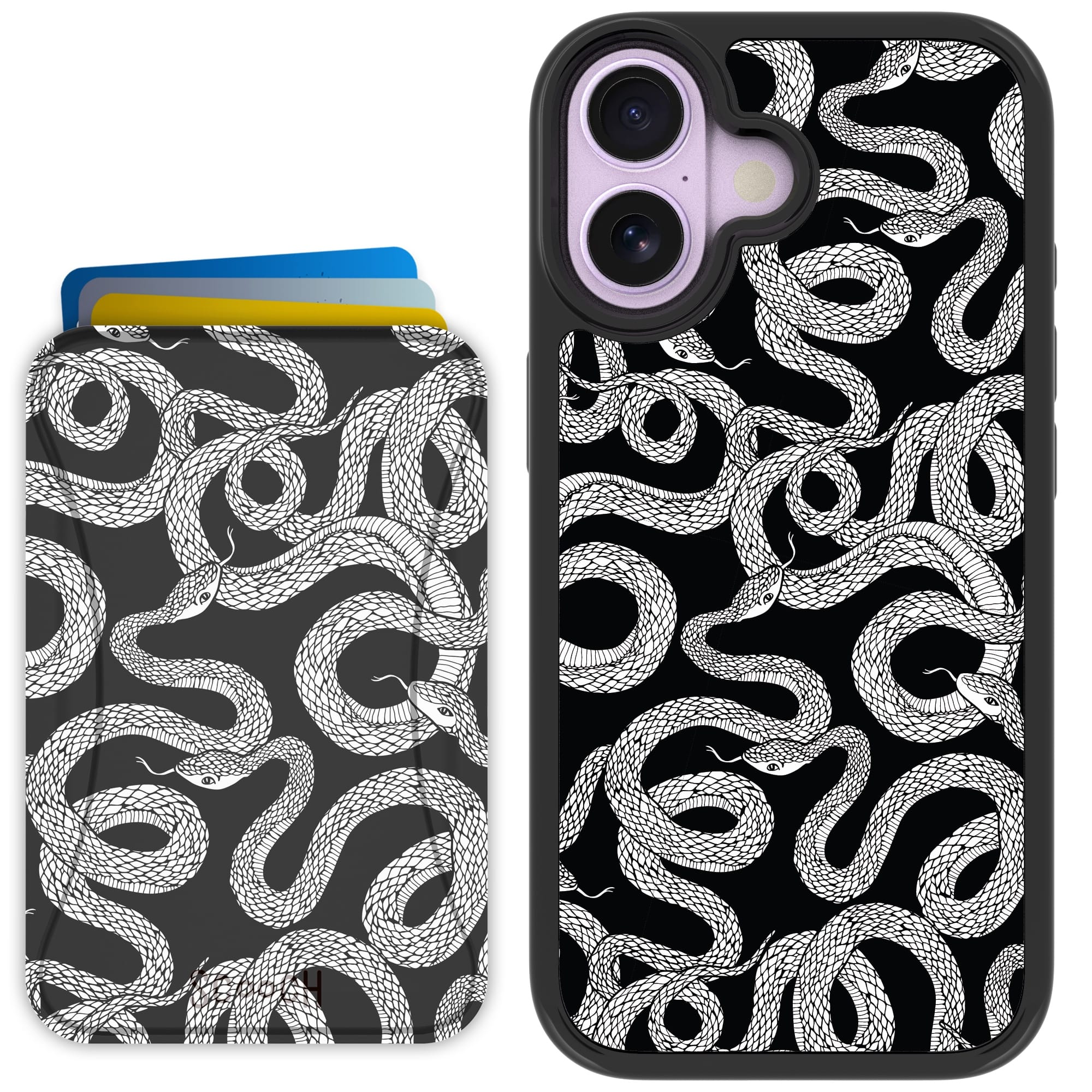 Scooch-MagCase + MagWallet 2.0 MixMatch Bundle for iPhone 17-Snakes