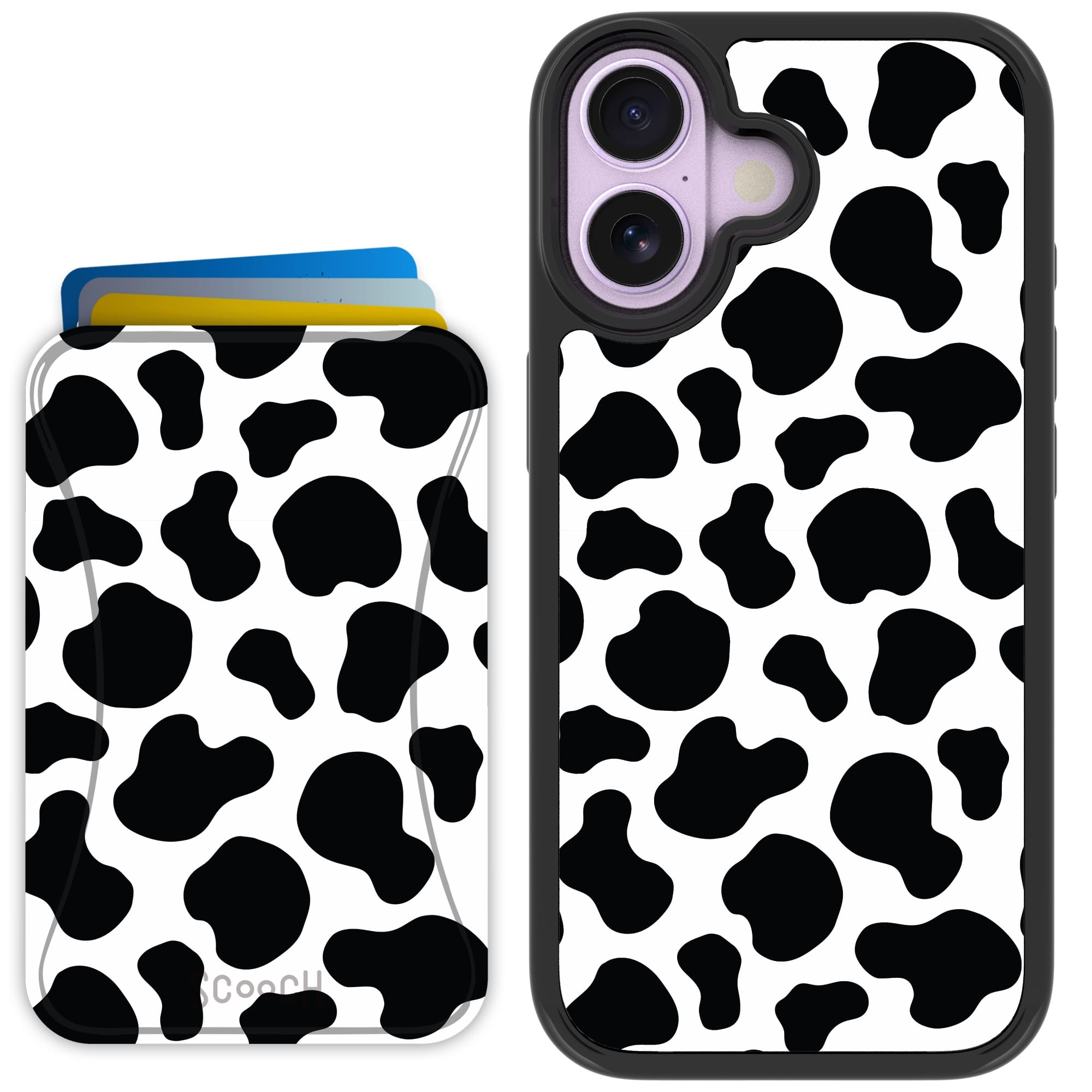 Scooch-MagCase + MagWallet 2.0 MixMatch Bundle for iPhone 17-Cow Print