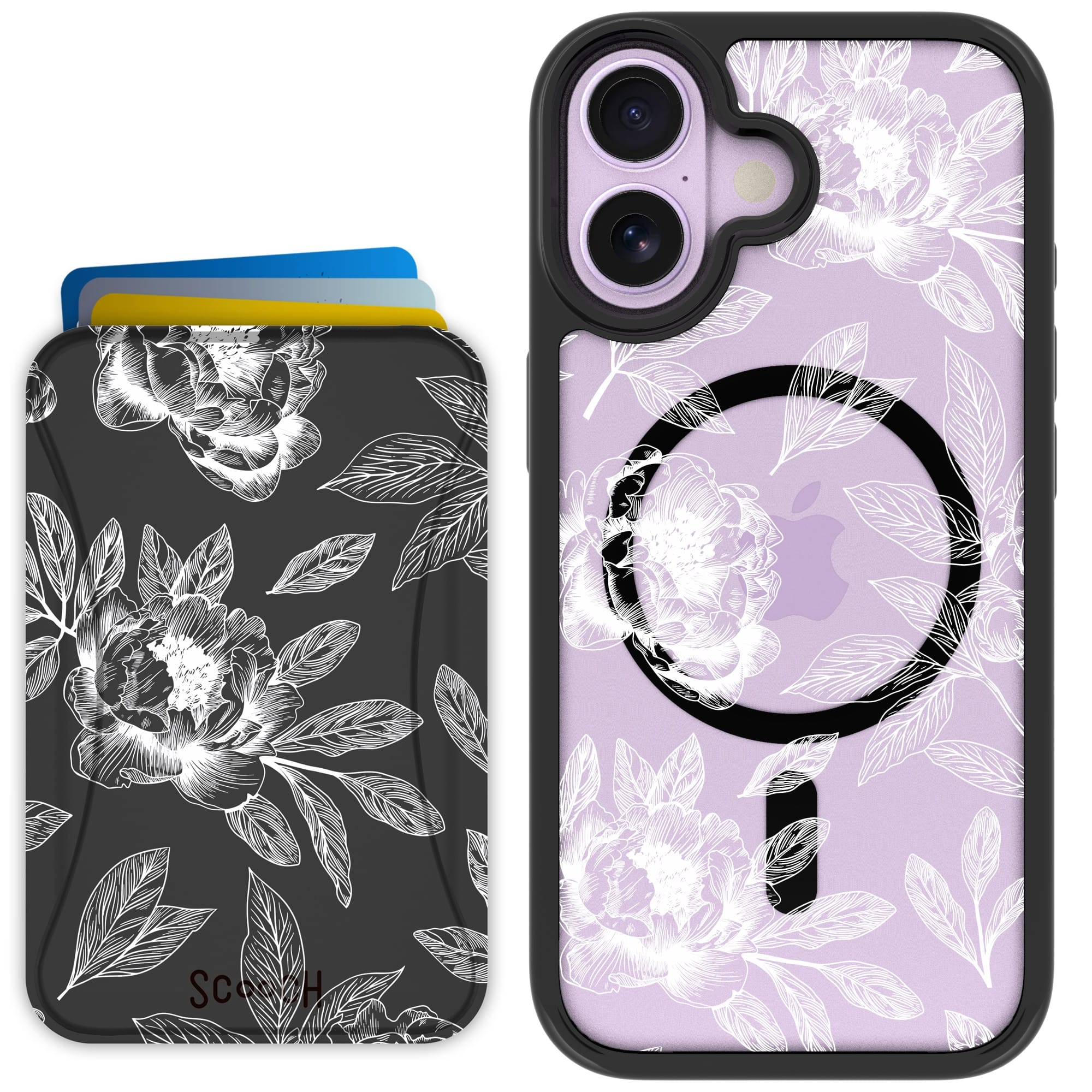Scooch-MagCase + MagWallet 2.0 MixMatch Bundle for iPhone 17-Chinoiserie