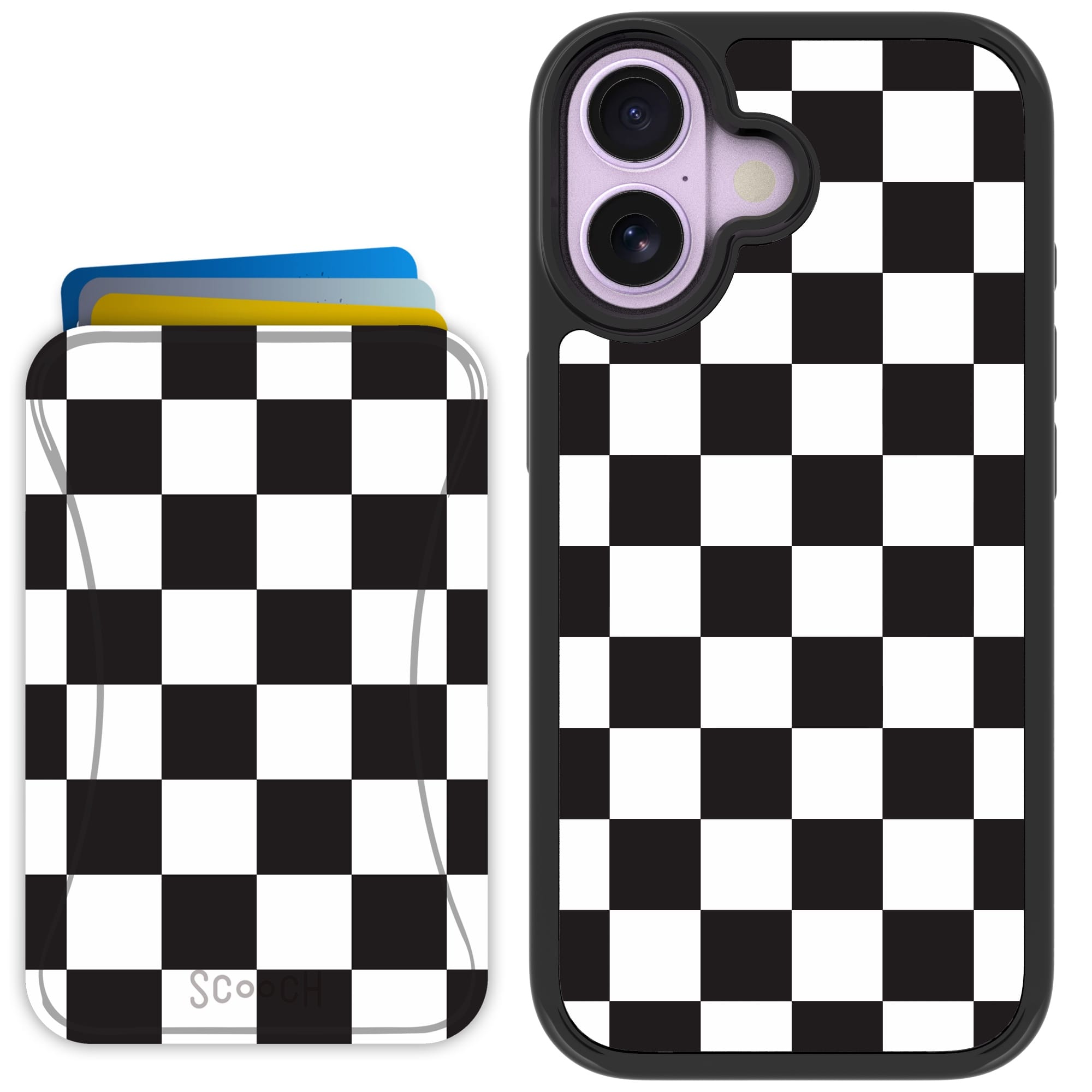 Scooch-MagCase + MagWallet 2.0 MixMatch Bundle for iPhone 17-Checkered