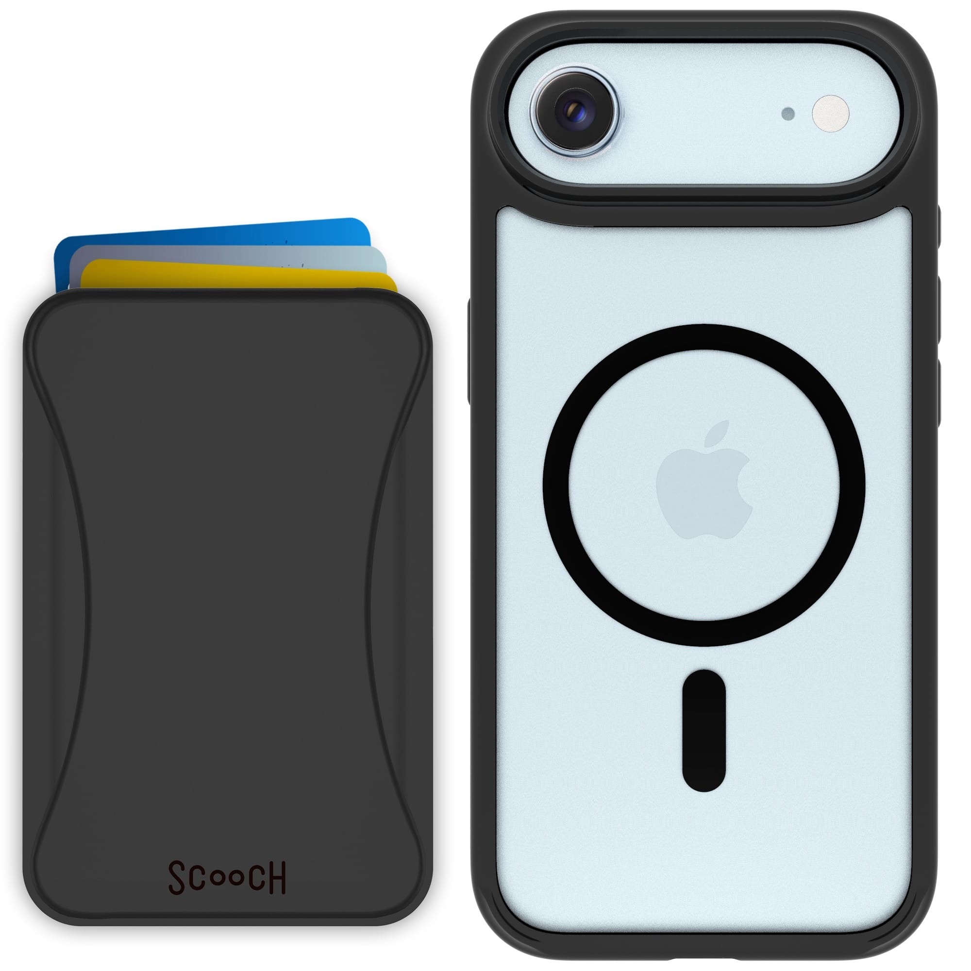 Scooch-MagCase + MagWallet 2.0 MixMatch Bundle for iPhone Air-Tuxedo Clear