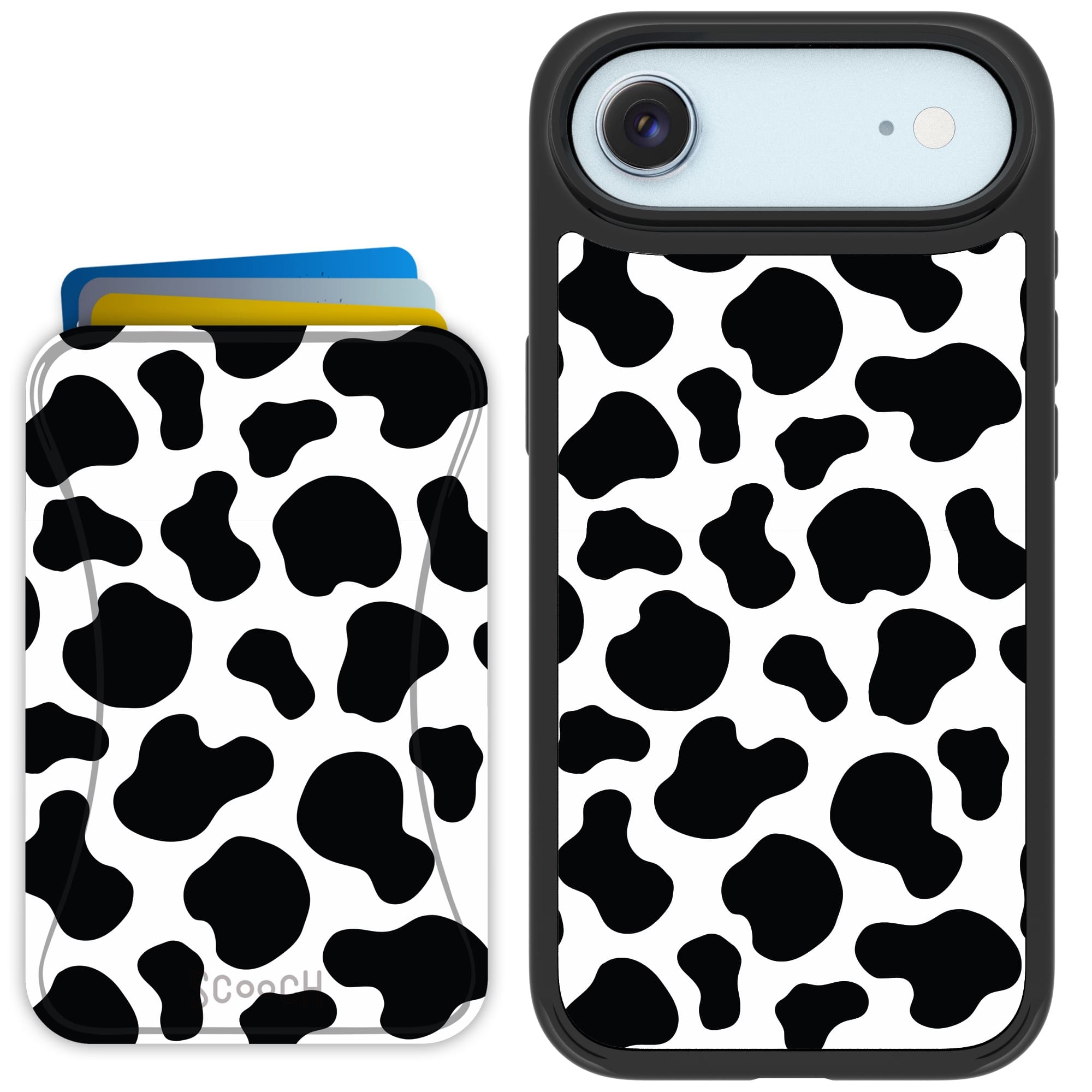 Scooch-MagCase + MagWallet 2.0 MixMatch Bundle for iPhone Air-Cow Print