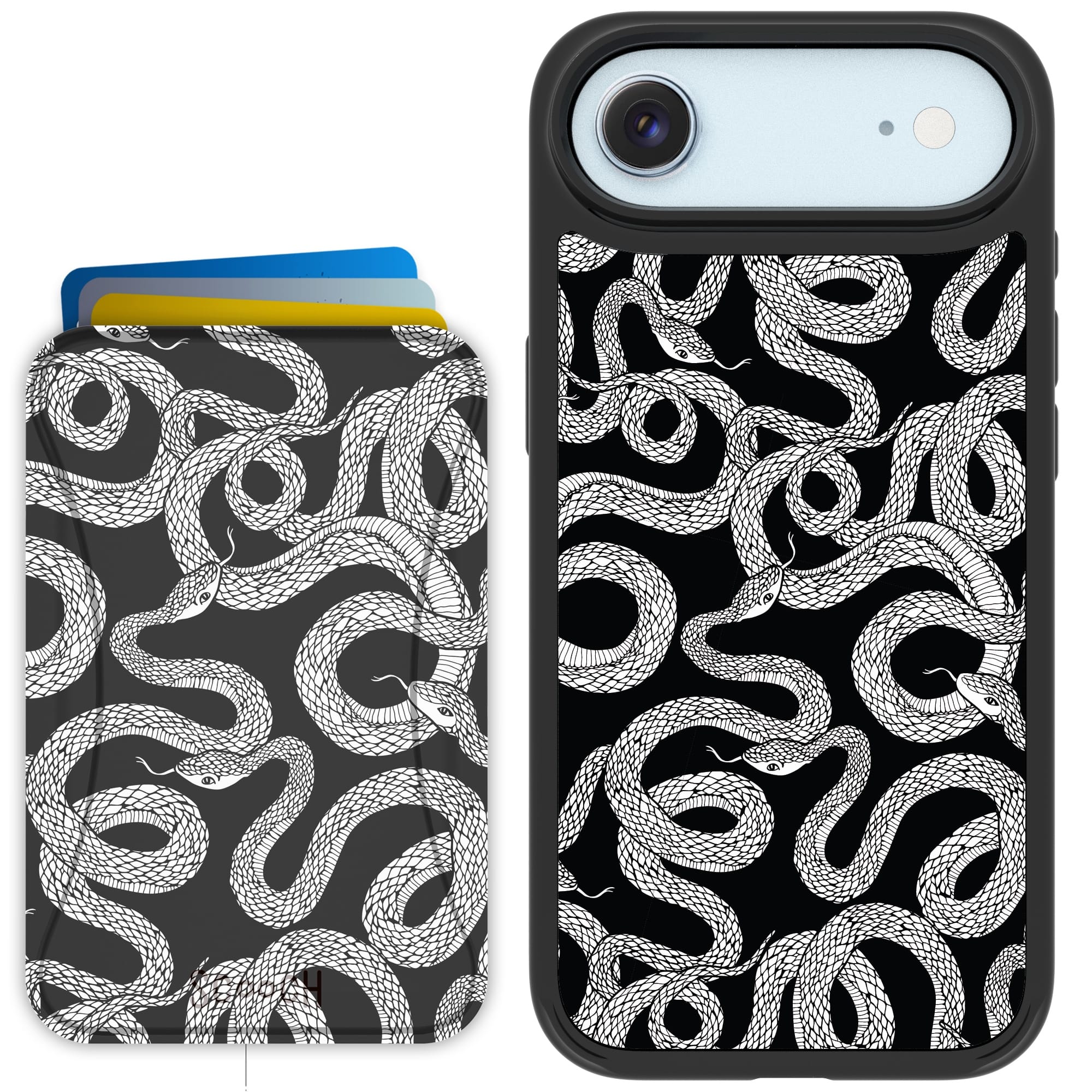 Scooch-MagCase + MagWallet 2.0 MixMatch Bundle for iPhone Air-Snakes