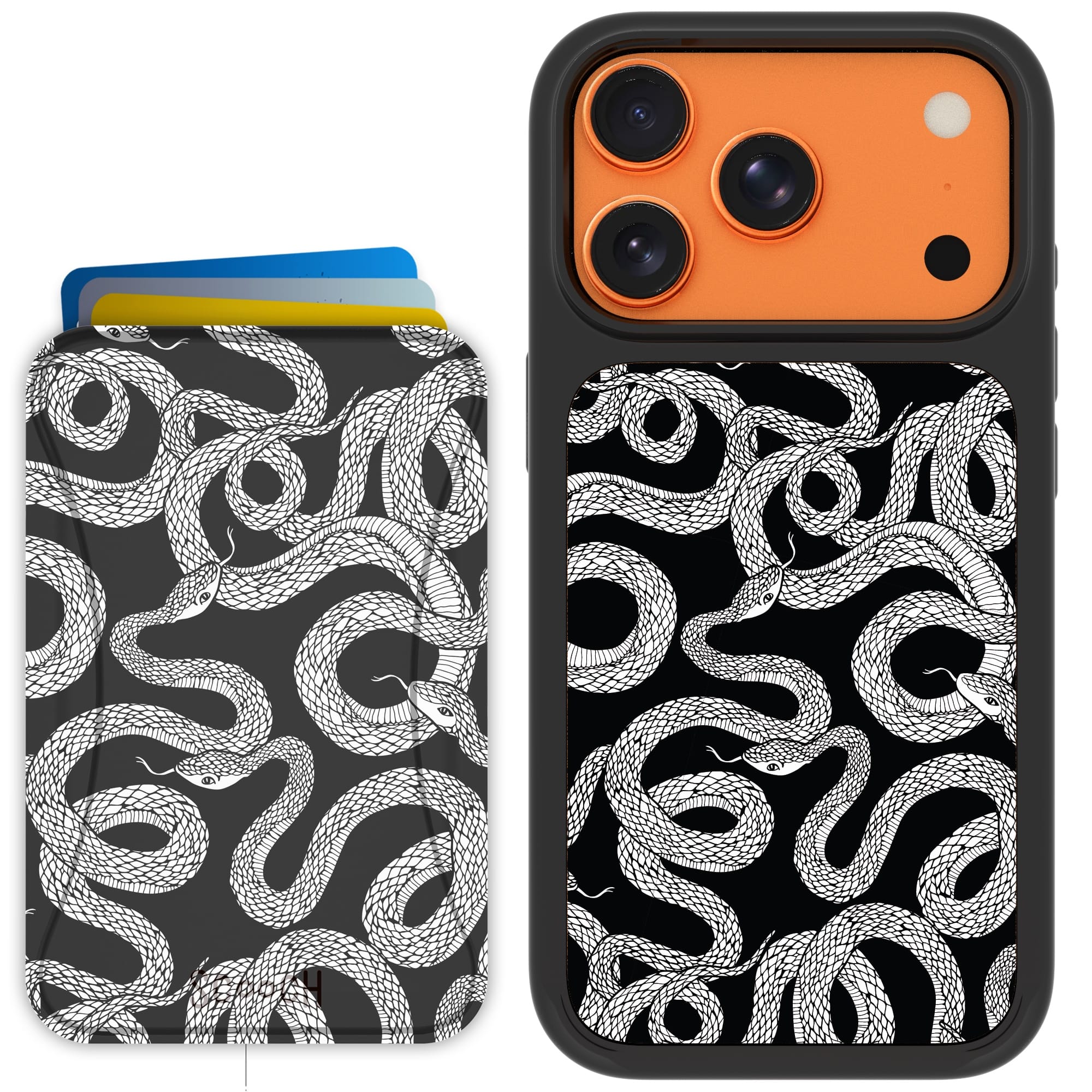 Scooch-MagCase + MagWallet 2.0 MixMatch Bundle for iPhone 17 Pro-Snakes