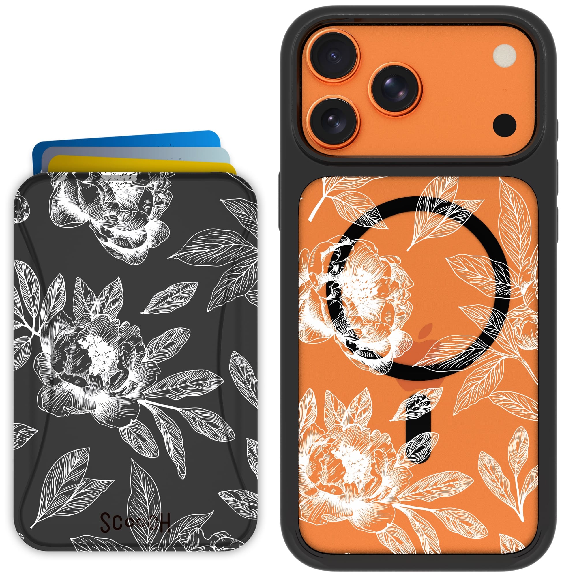 Scooch-MagCase + MagWallet 2.0 MixMatch Bundle for iPhone 17 Pro Max-Chinoiserie