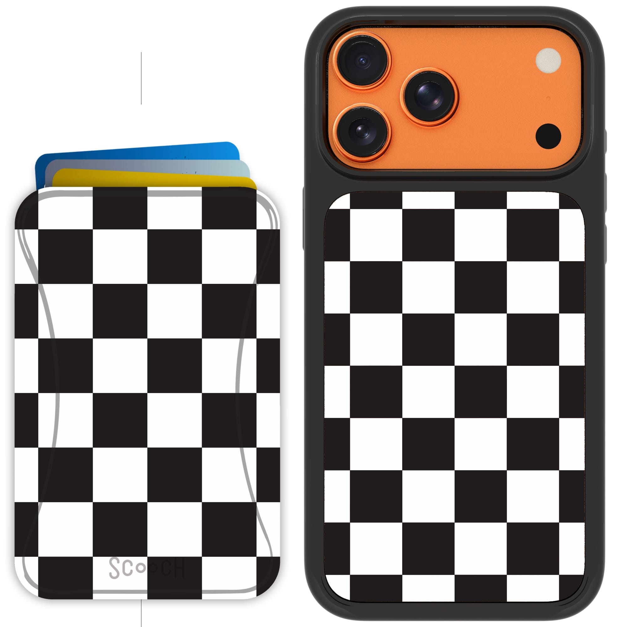 Scooch-MagCase + MagWallet 2.0 MixMatch Bundle for iPhone 17 Pro Max-Checkered