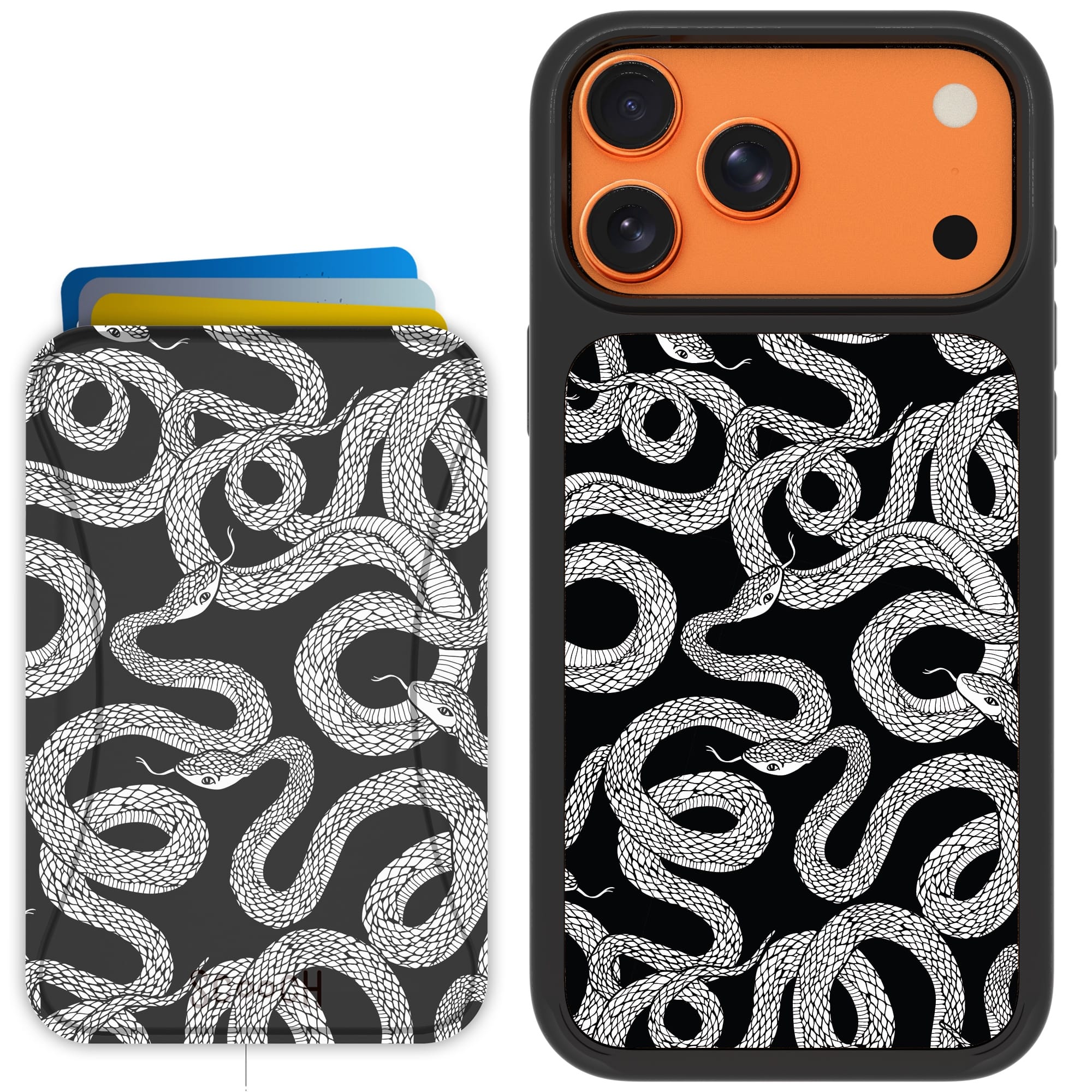 Scooch-MagCase + MagWallet 2.0 MixMatch Bundle for iPhone 17 Pro Max-Snakes