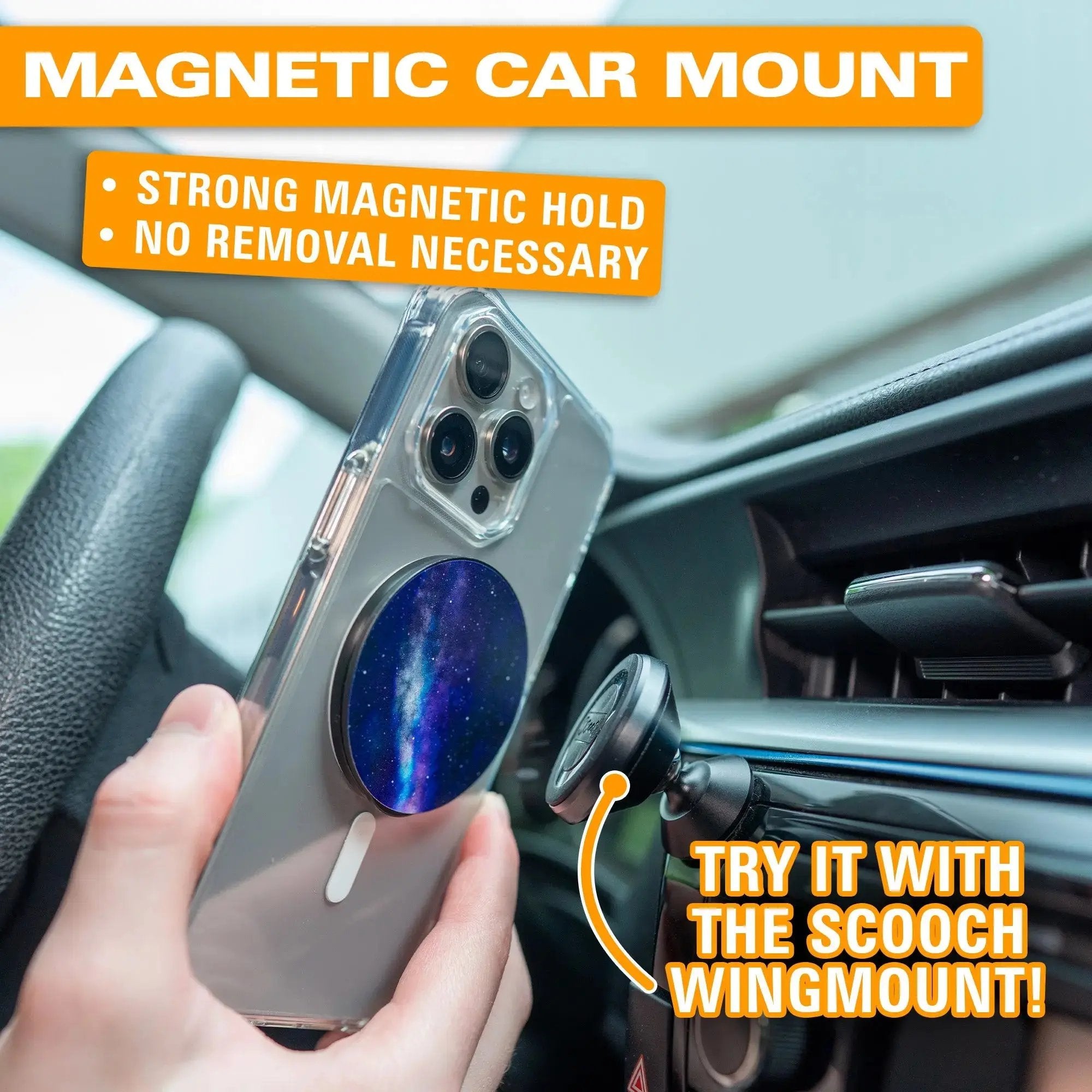 MagStar for MagSafe - Round Phone Grip and Stand - Scooch