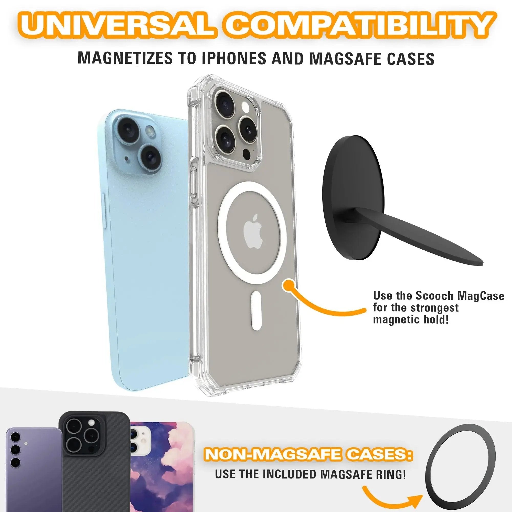 MagStar for MagSafe - Round Phone Grip and Stand - Scooch