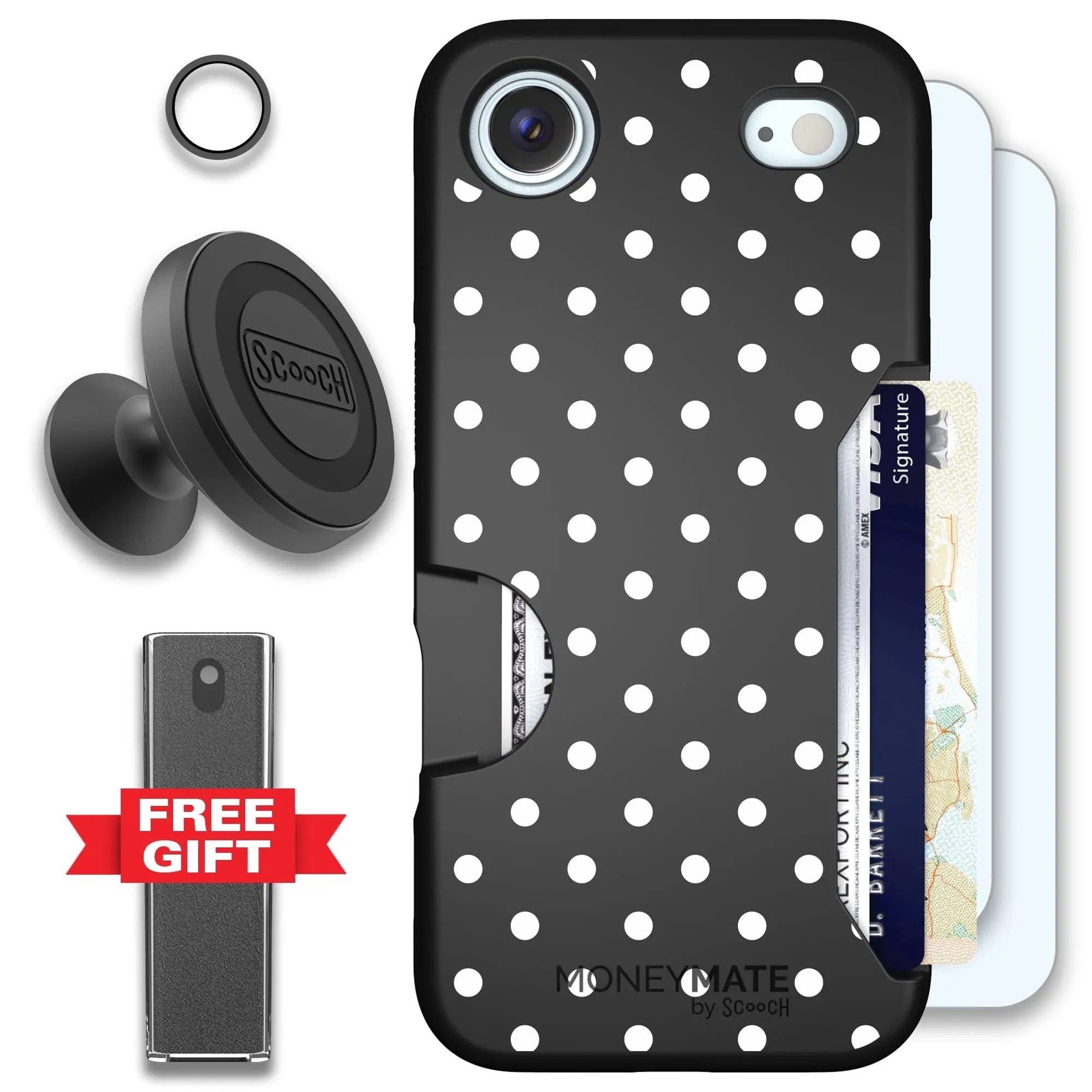 Scooch-Moneymate Defender Bundle for iPhone Air-Polka Dots