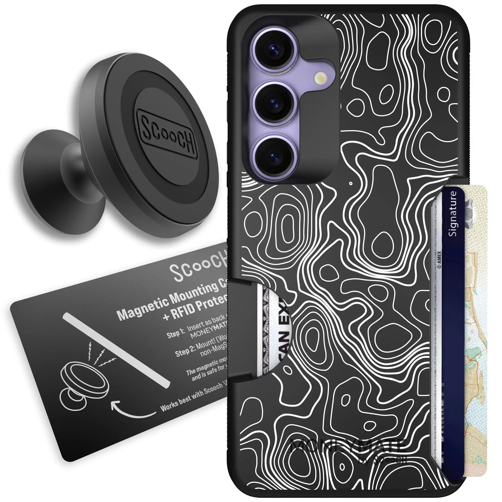 Scooch-Moneymate Starter Bundle for Samsung Galaxy S25-Topography