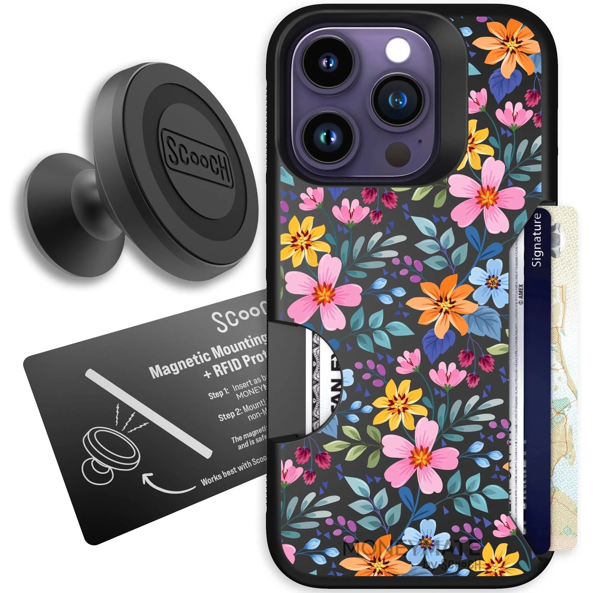 Scooch-Moneymate Starter Bundle for iPhone 14 Pro-Full Bloom