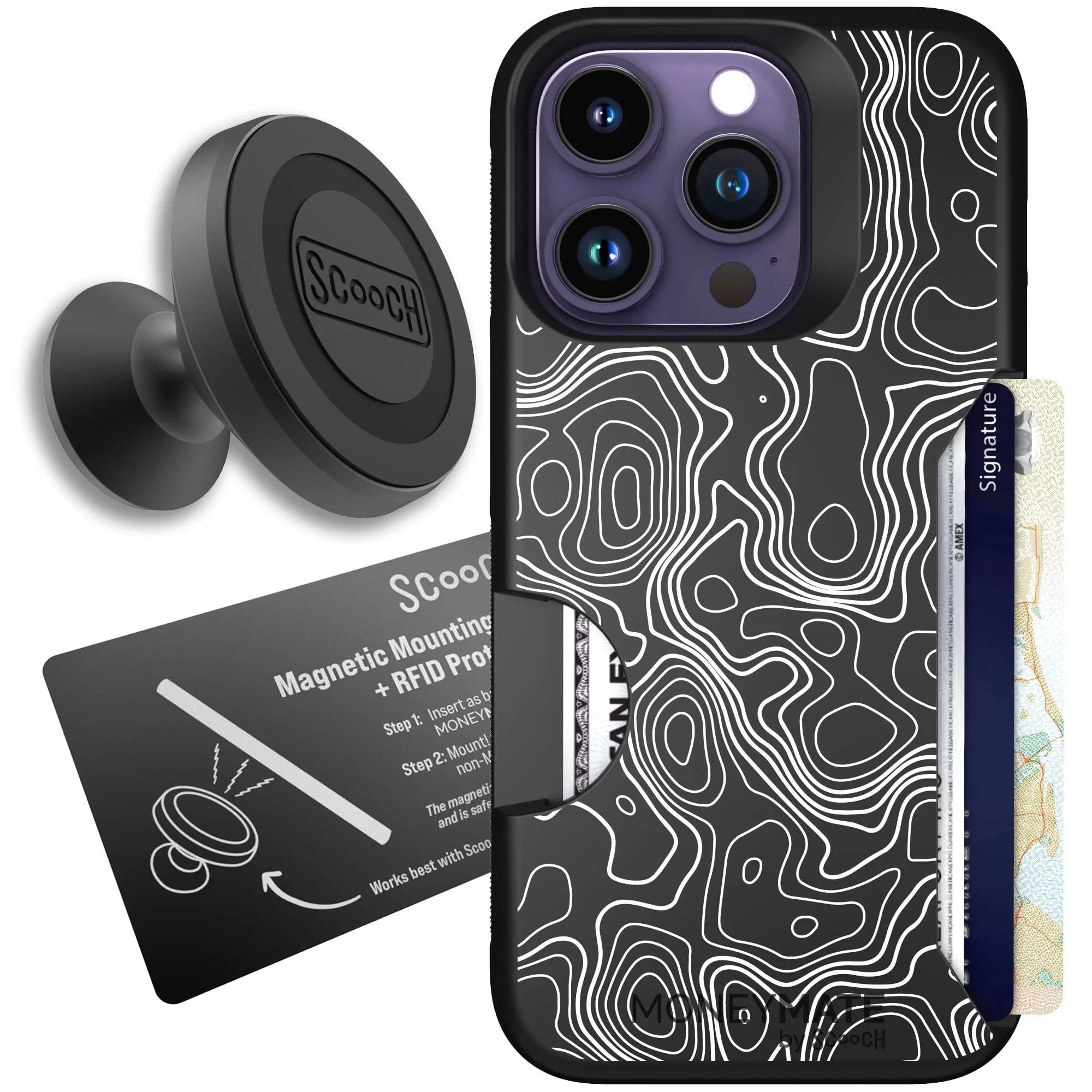 Scooch-Moneymate Starter Bundle for iPhone 14 Pro-Topography