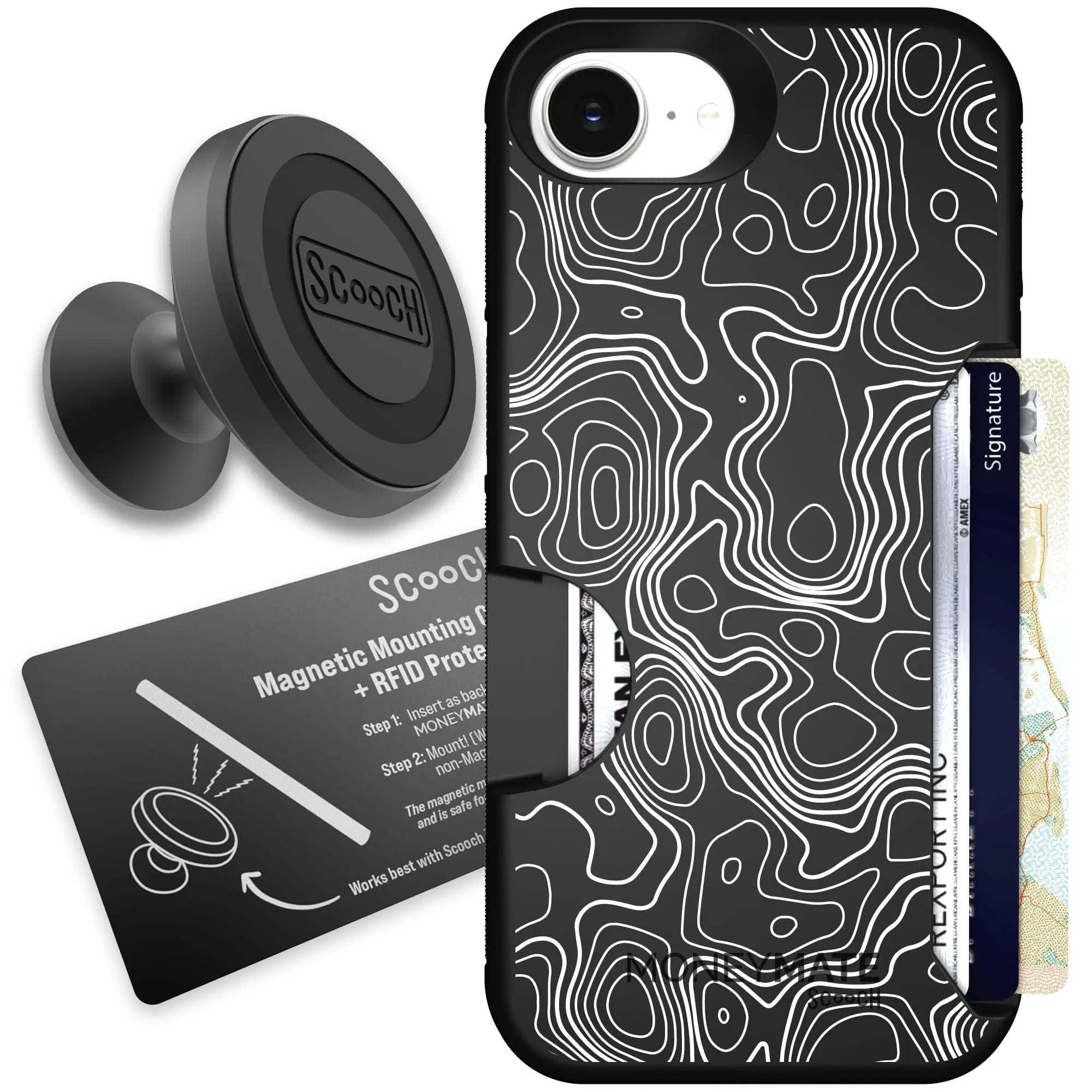 Scooch-Moneymate Starter Bundle for iPhone 16e-Topography