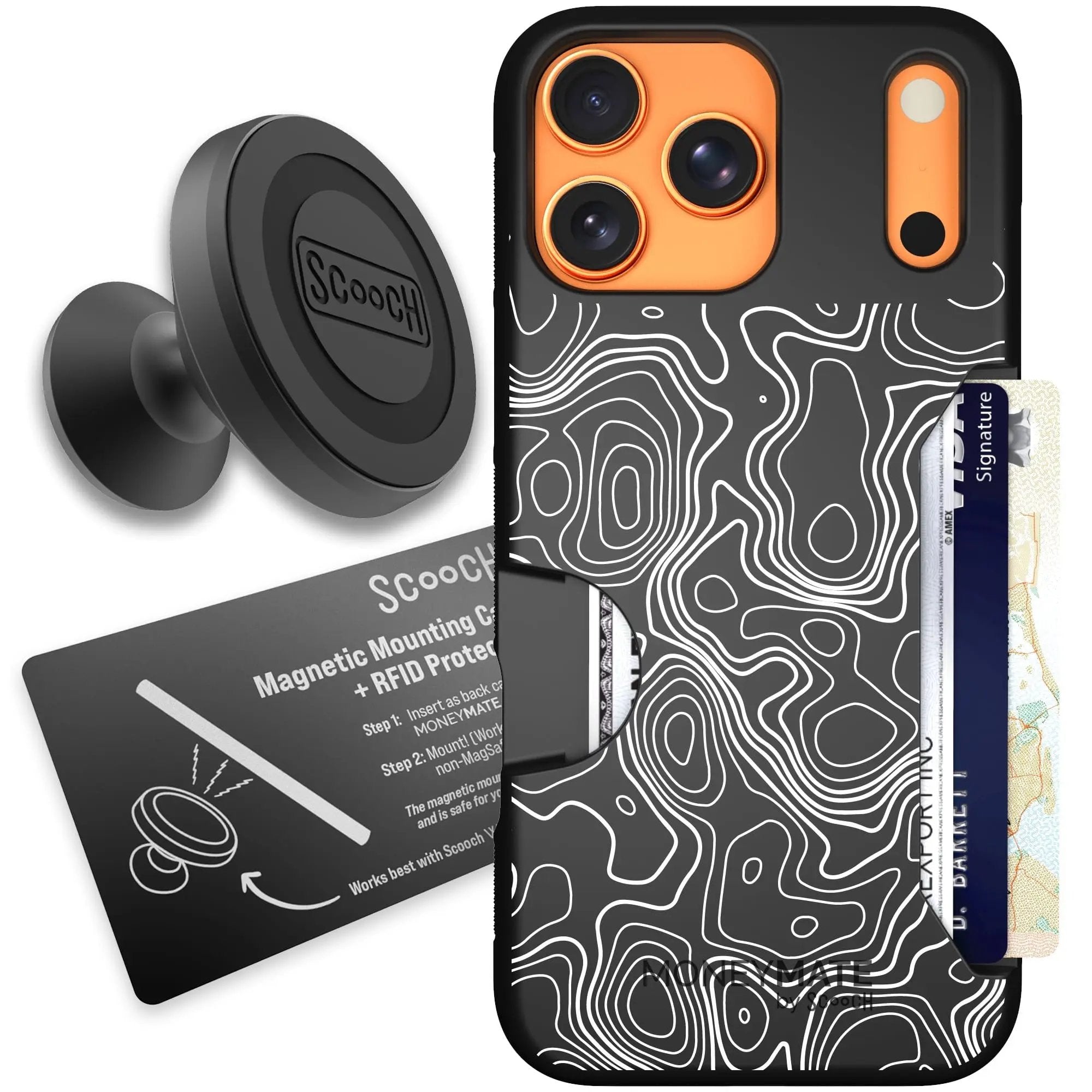 Scooch-Moneymate Starter Bundle for iPhone 17 Pro Max-Topography