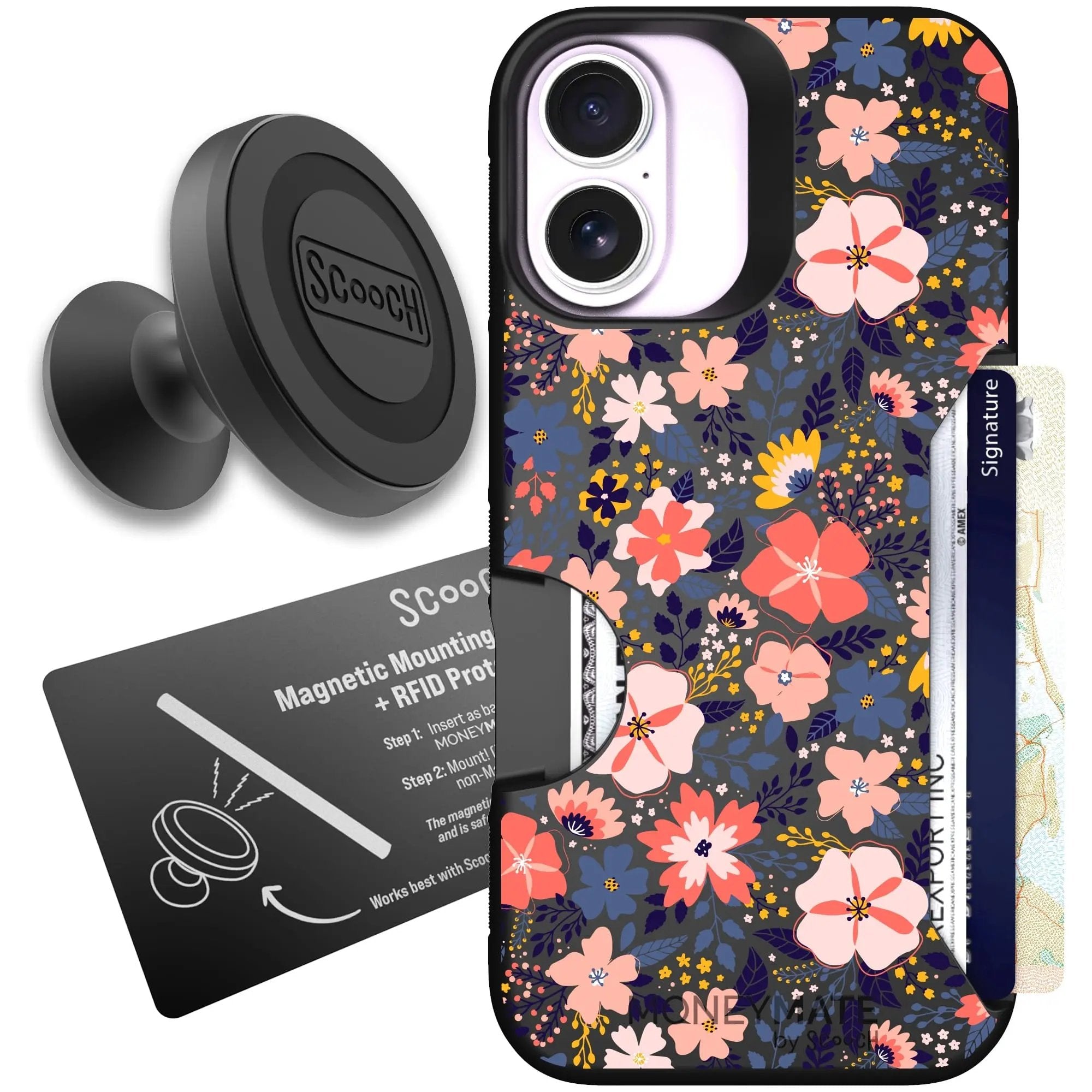 Scooch-Moneymate Starter Bundle for iPhone 17-Wildflowers