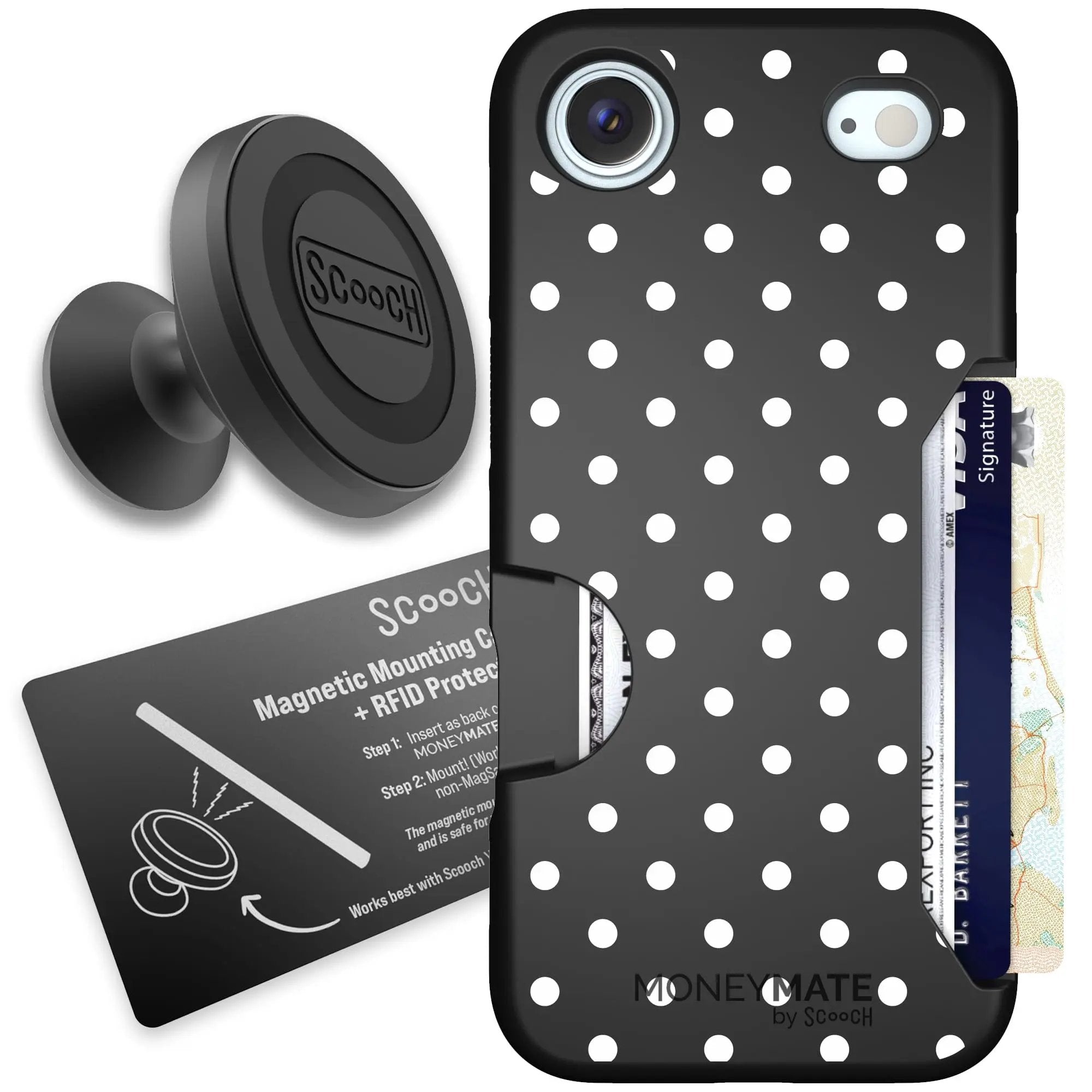Scooch-Moneymate Starter Bundle for iPhone Air-Polka Dots