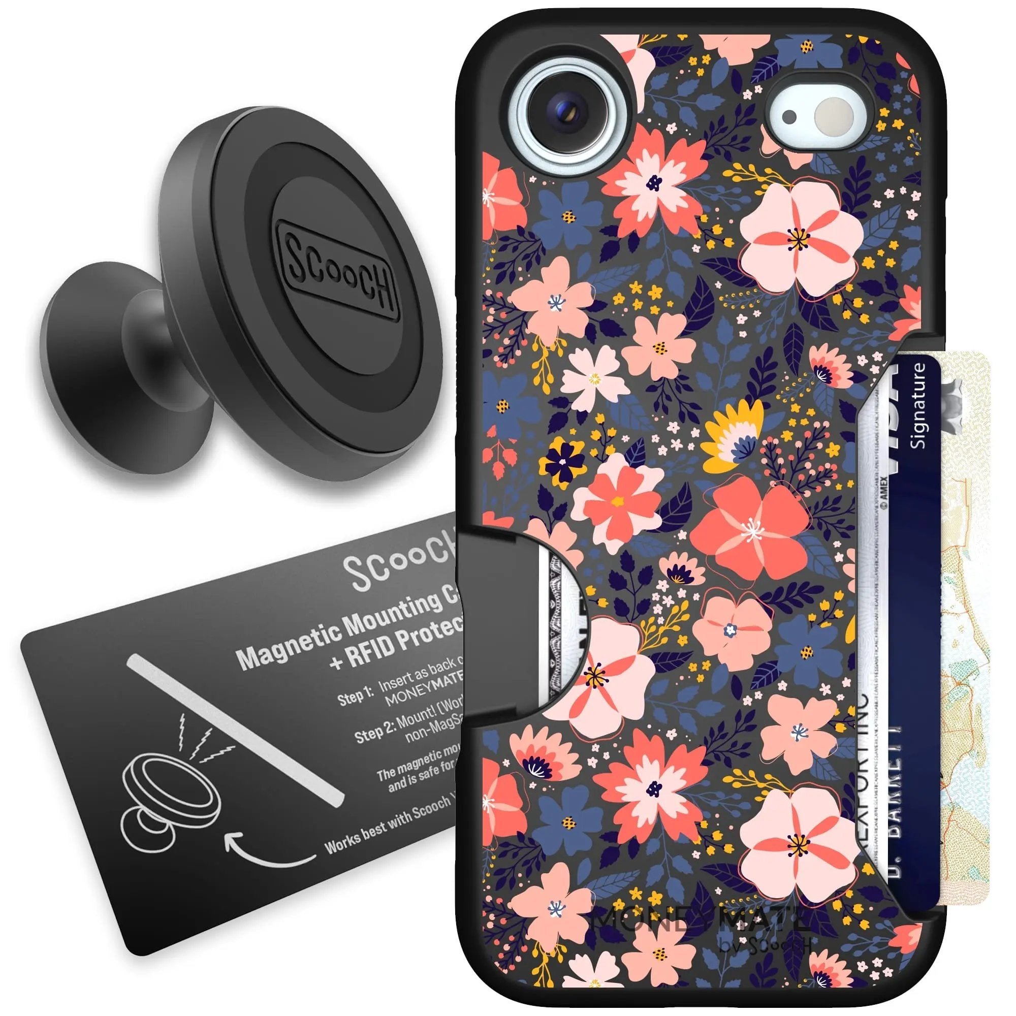 Scooch-Moneymate Starter Bundle for iPhone Air-Wildflowers