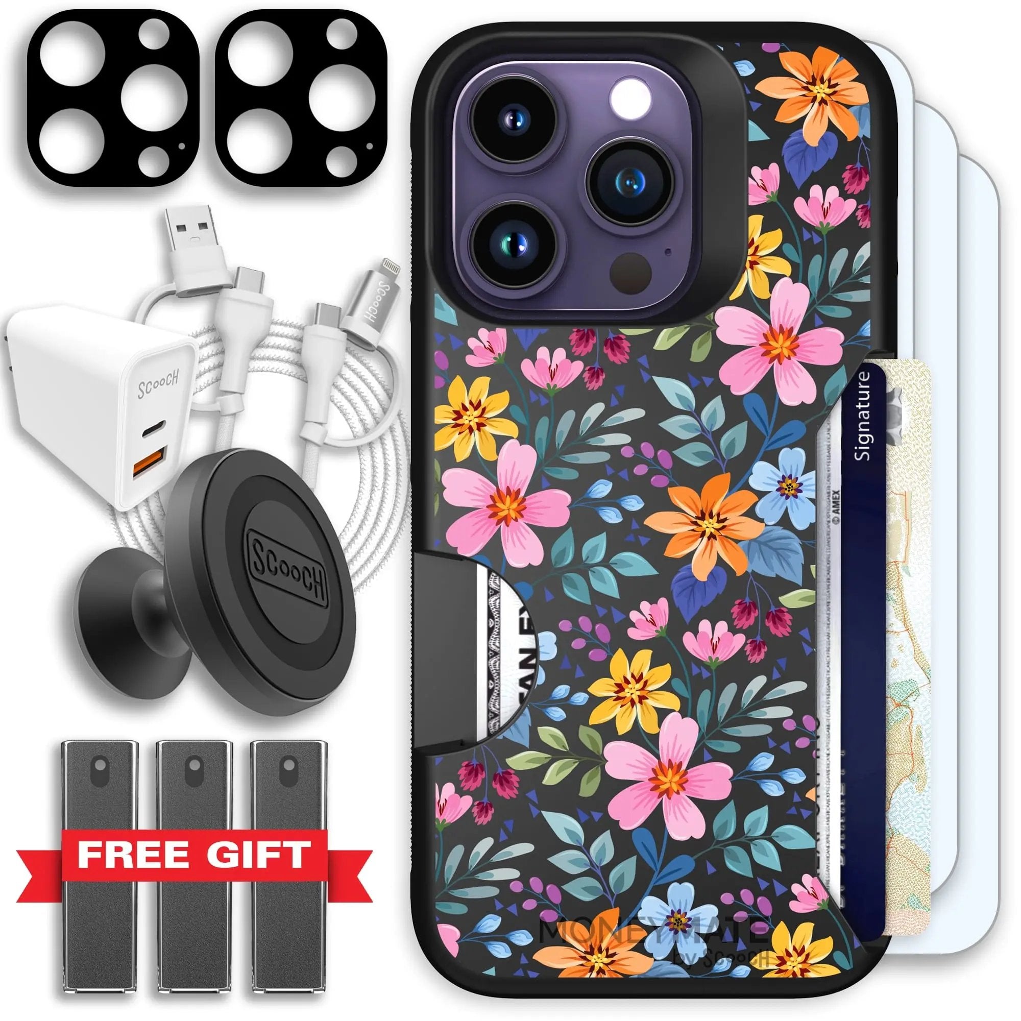 Scooch-Moneymate Ultimate Bundle for iPhone 14 Pro-Full Bloom