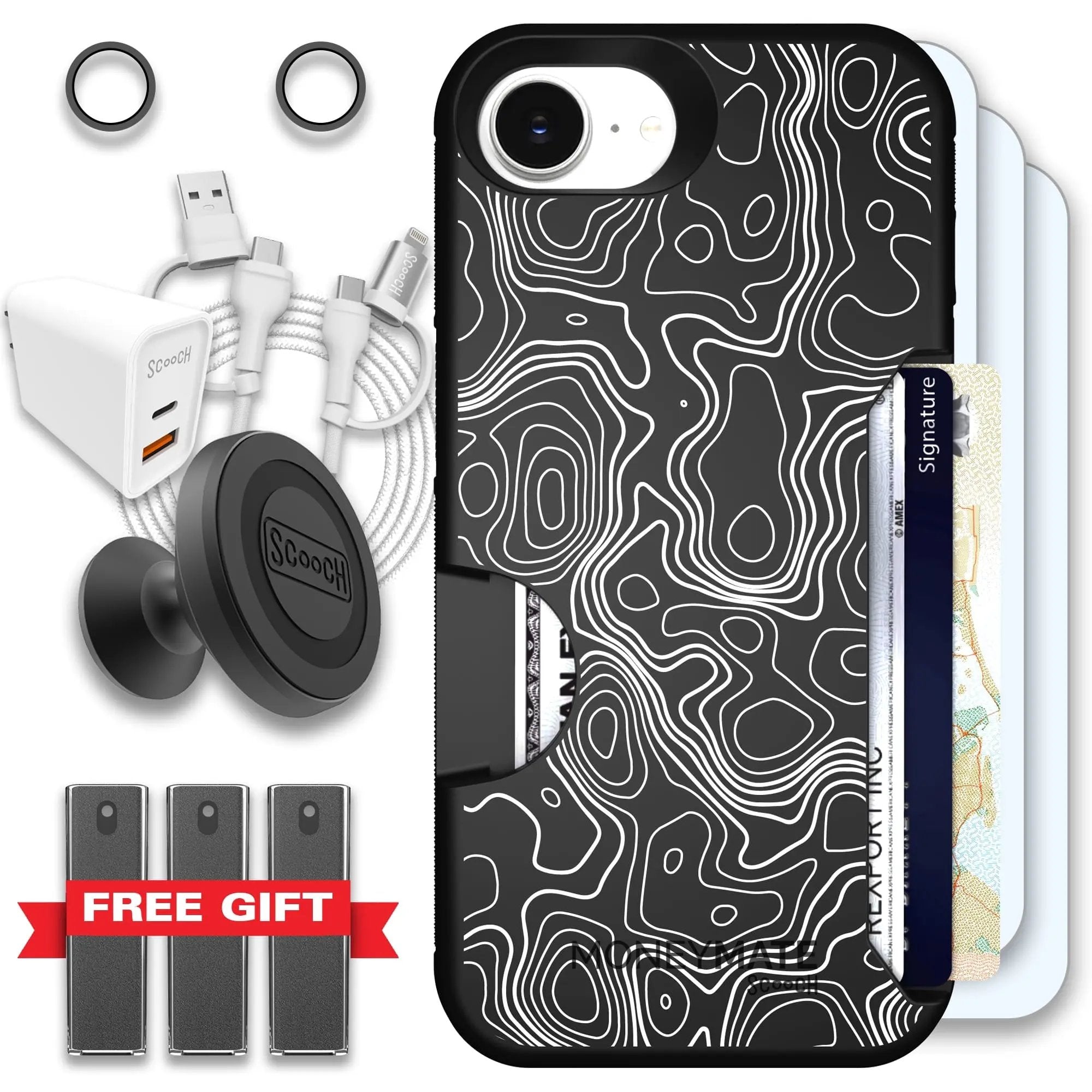 Scooch-Moneymate Ultimate Bundle for iPhone 16e-Topography