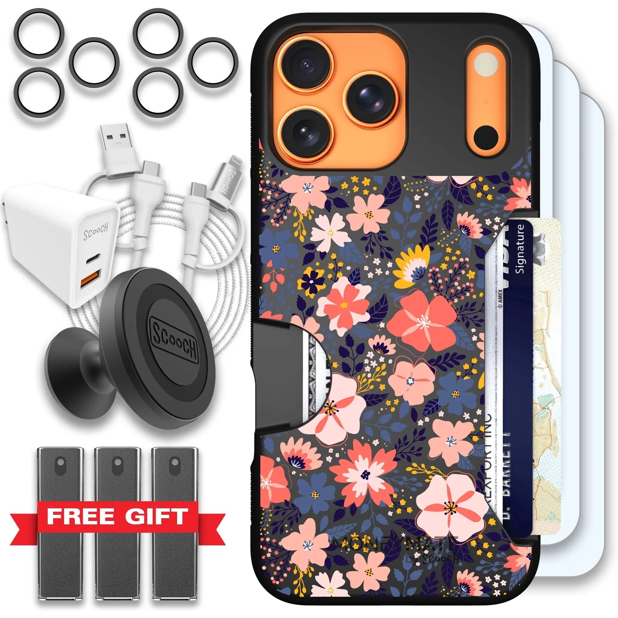 Scooch-Moneymate Ultimate Bundle for iPhone 17 Pro Max-Wildflowers