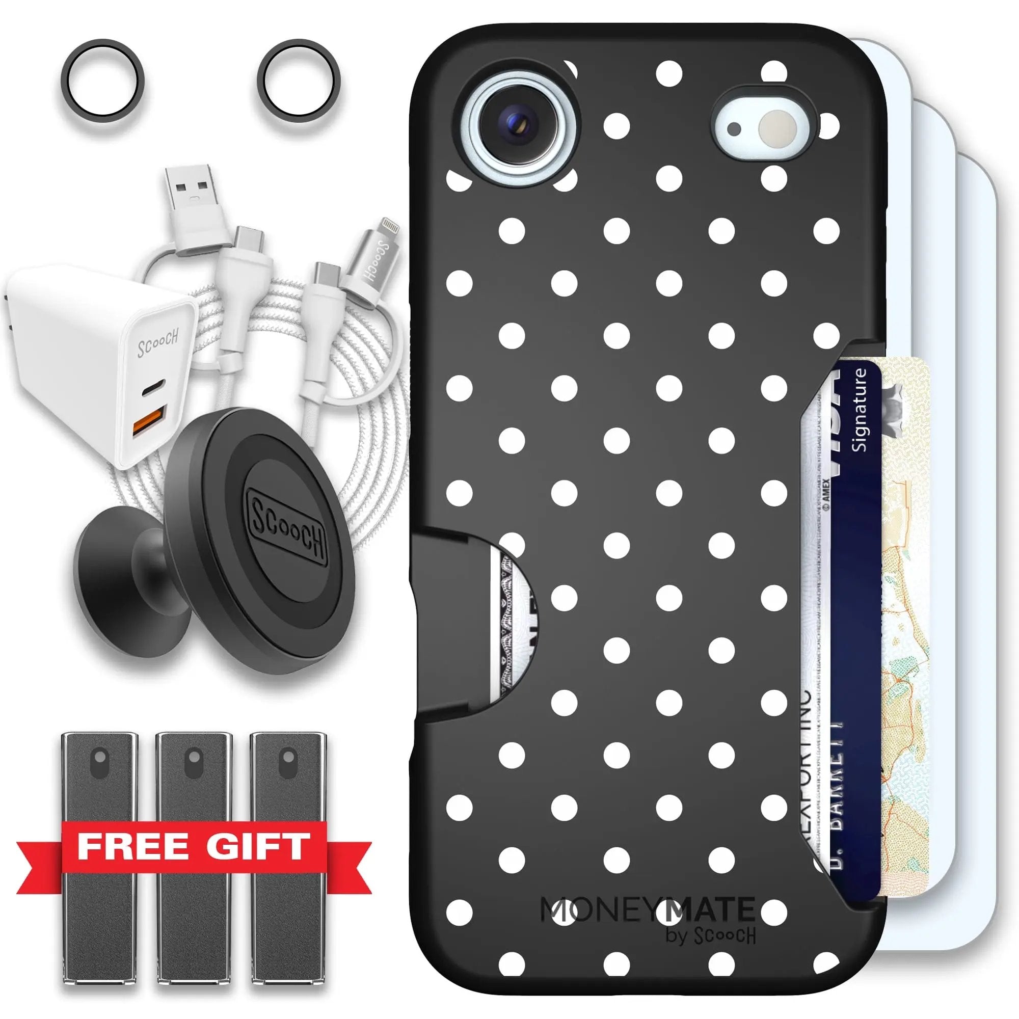 Scooch-Moneymate Ultimate Bundle for iPhone Air-Polka Dots