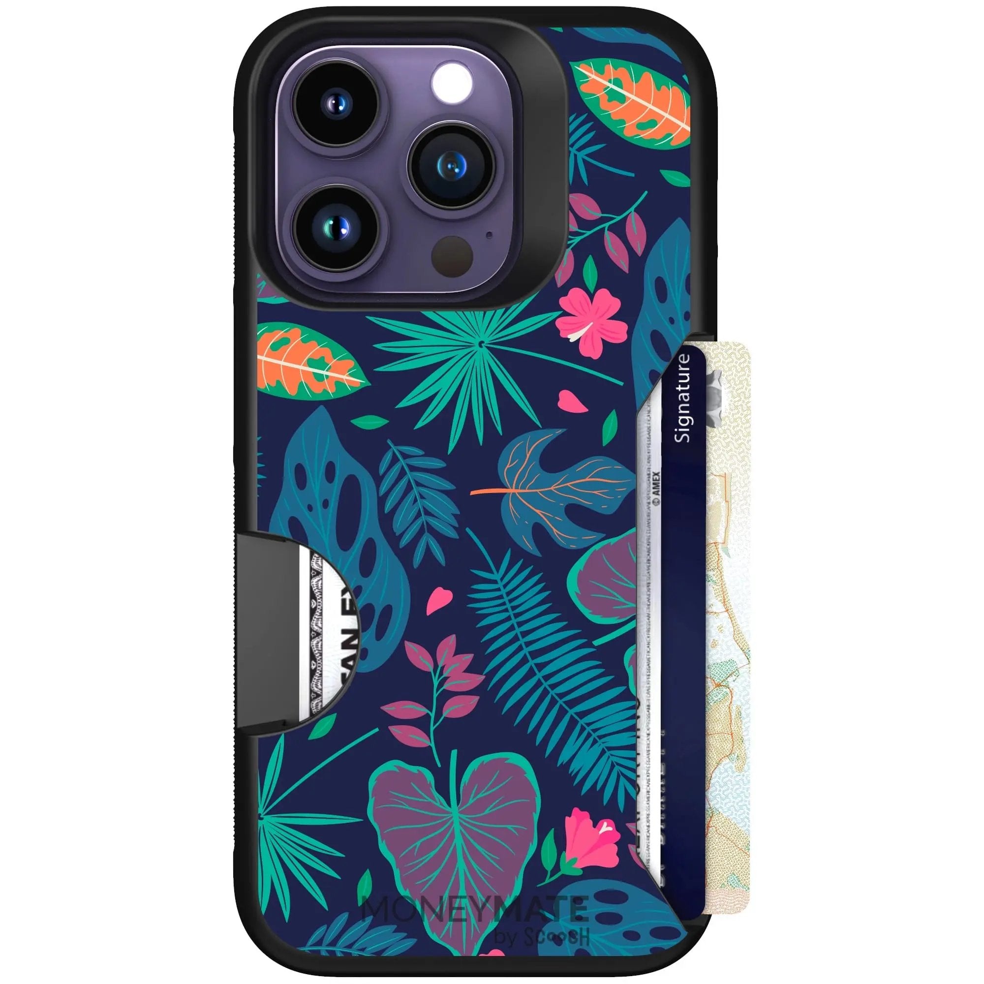 Scooch-Moneymate for iPhone 14 Pro-Tropical Leaves