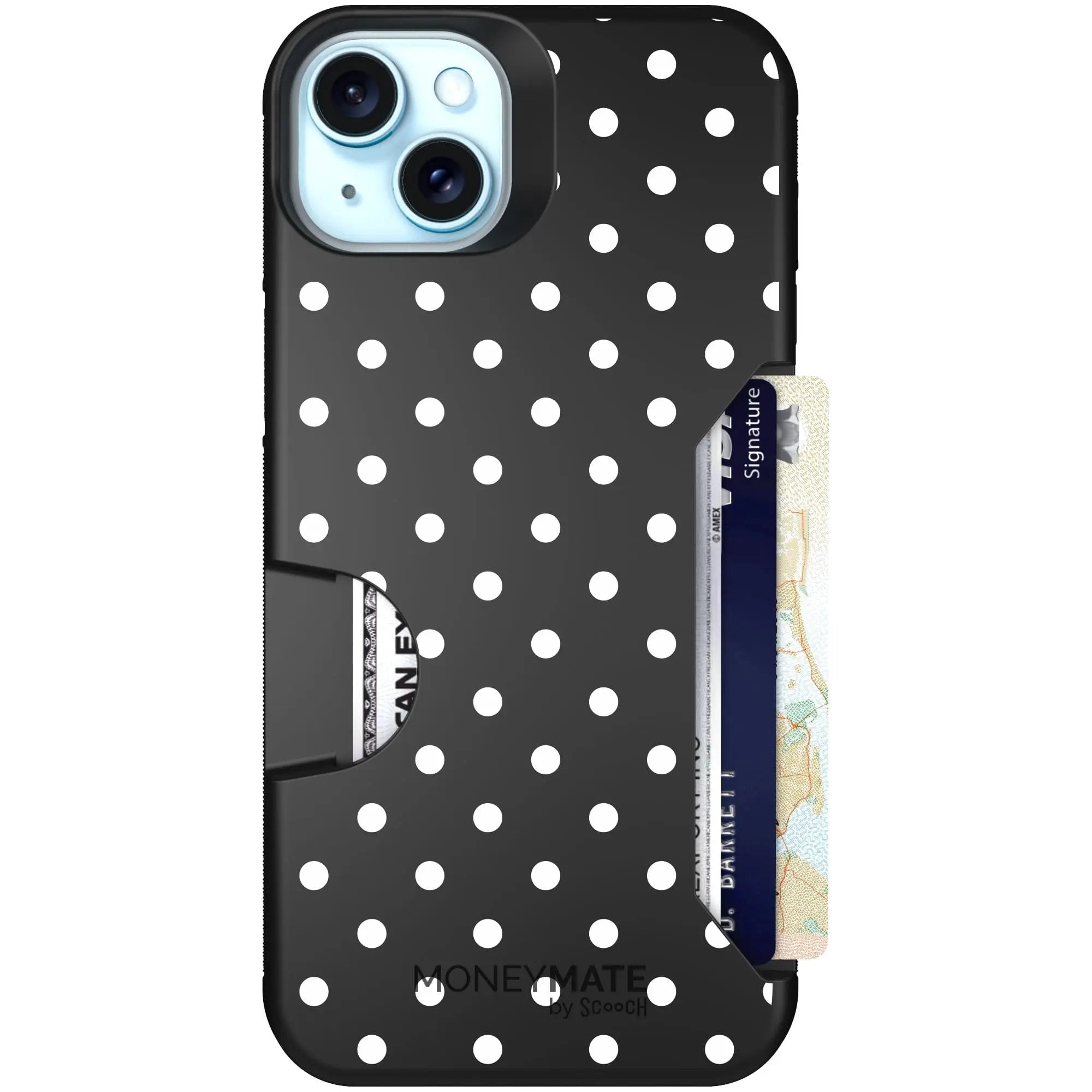 Scooch-Moneymate for iPhone 15 Plus-Polka Dots