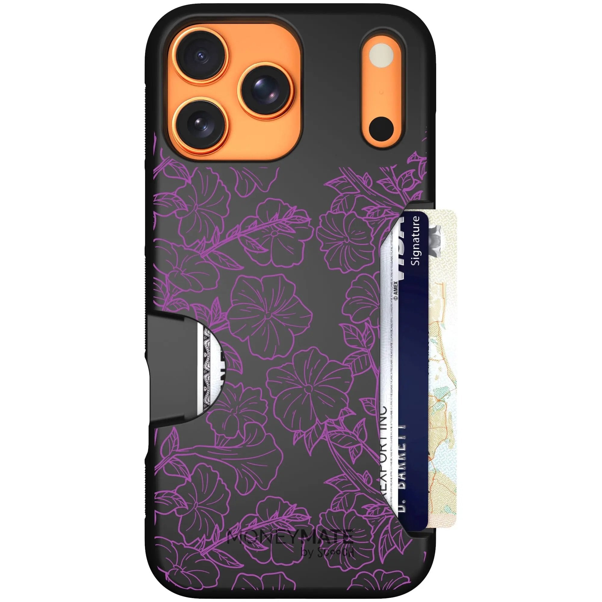 Scooch-Moneymate for iPhone 17 Pro Max-Purple Petunias