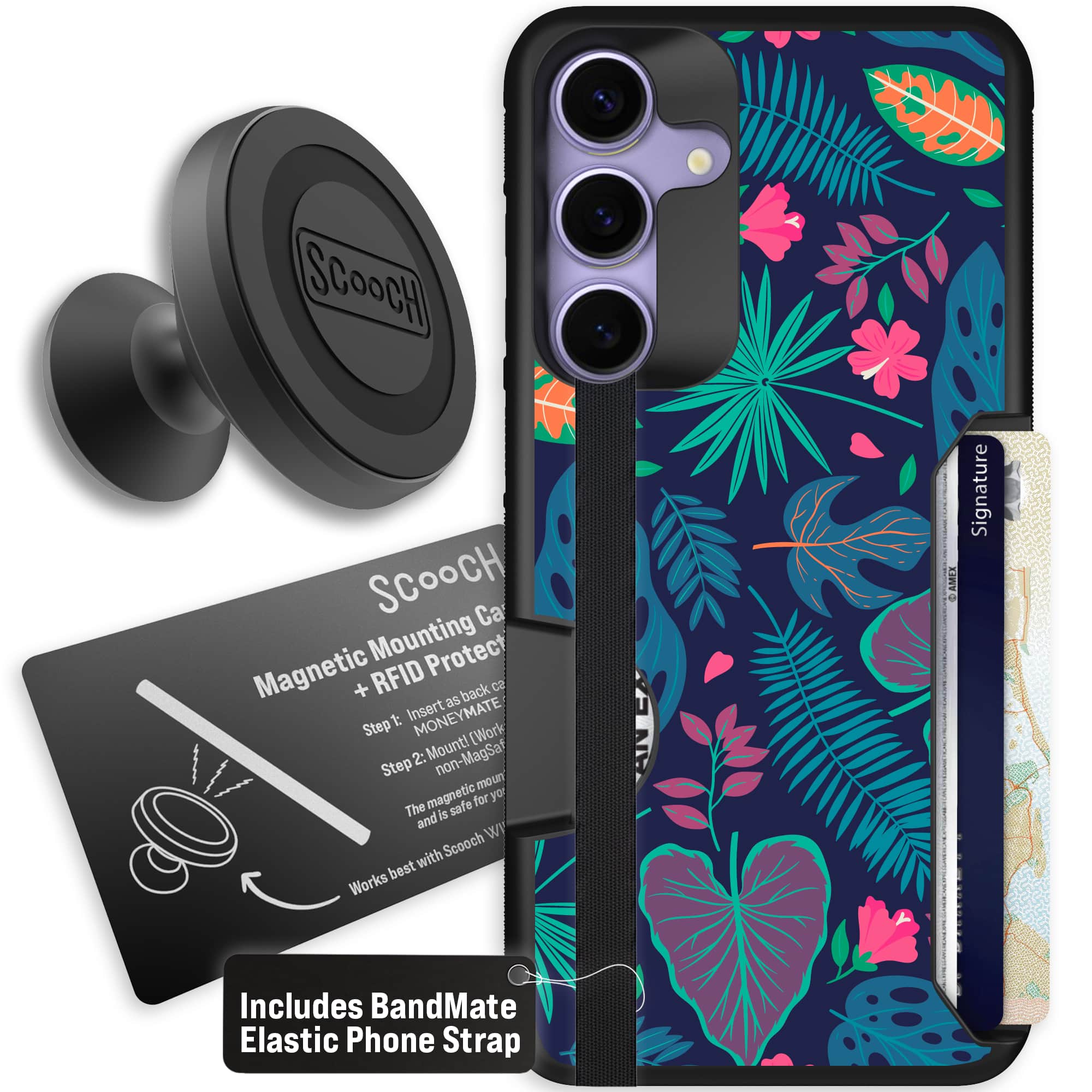 Moneymate - S25 Plus - Tropical Leaves - Starter Bundle
