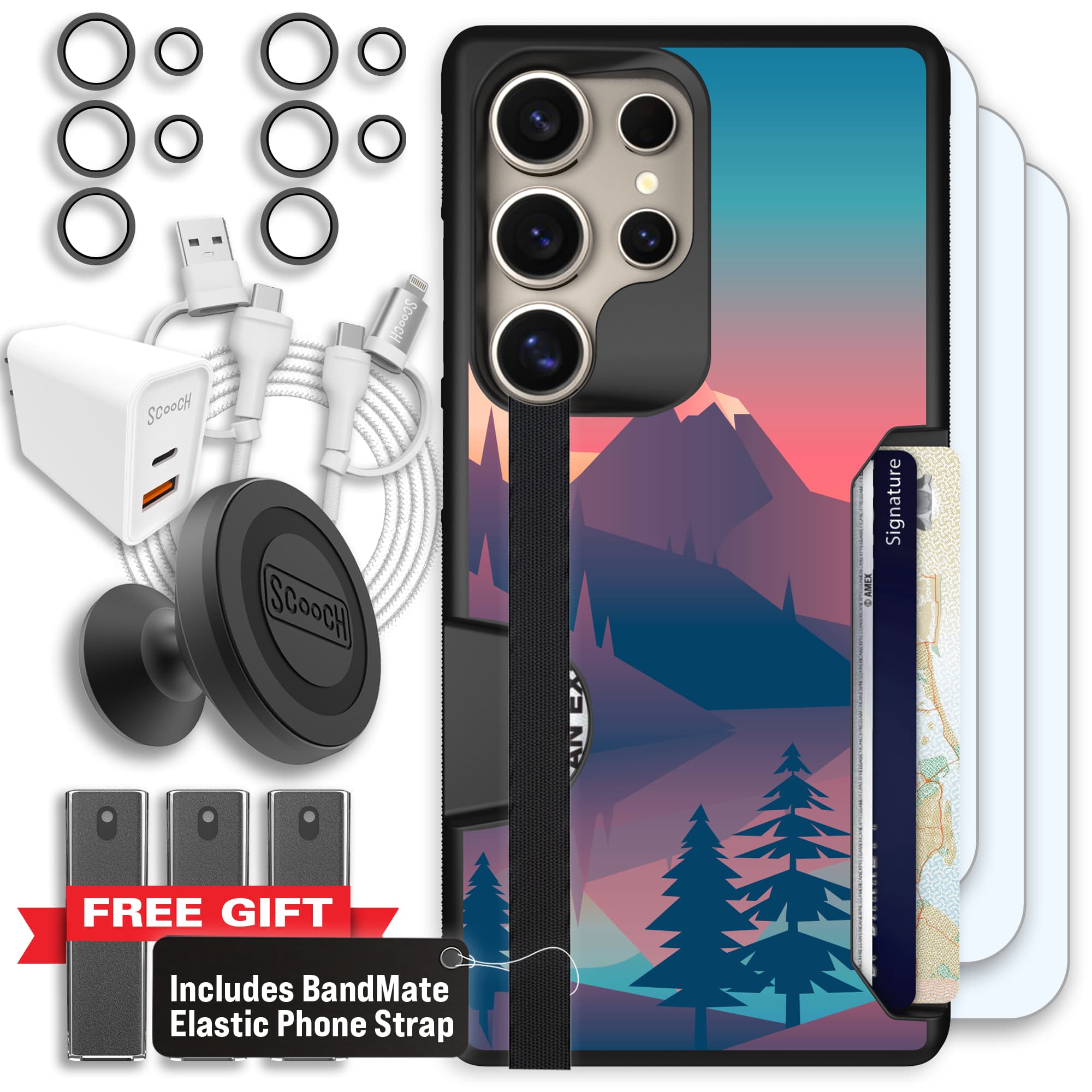 Moneymate - S25 Ultra - Mountain Range - Ultimate Bundle