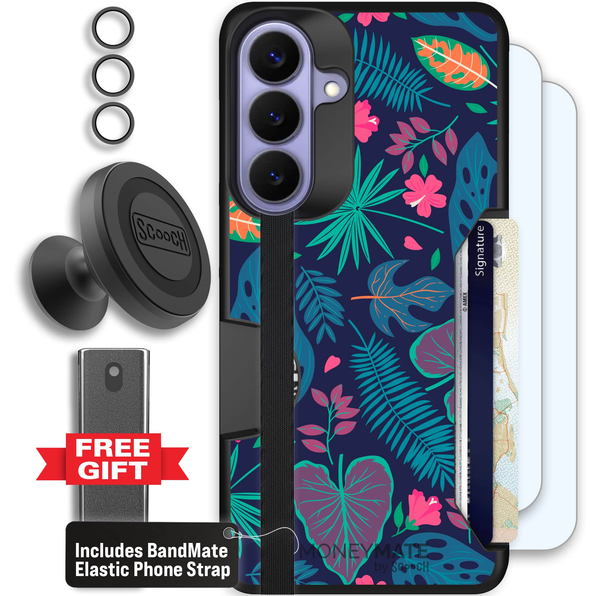 Moneymate - S26 Plus - Tropical Leaves - Defender Bundle