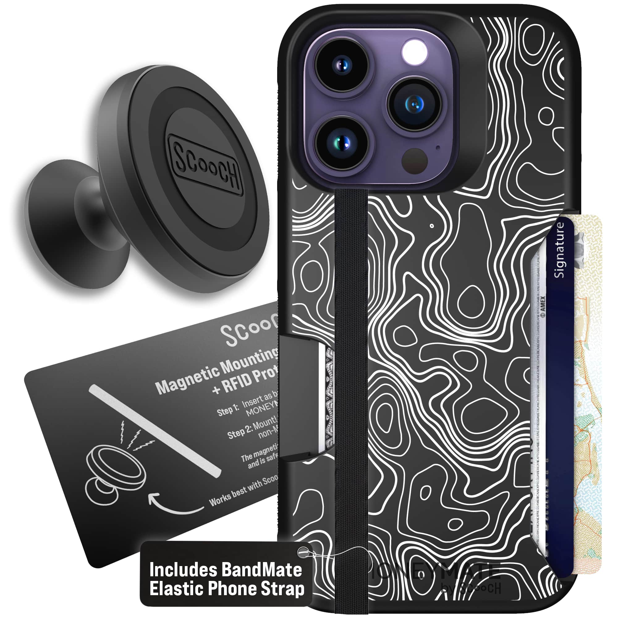Moneymate - iPhone 14 Pro - Topography - Starter Bundle