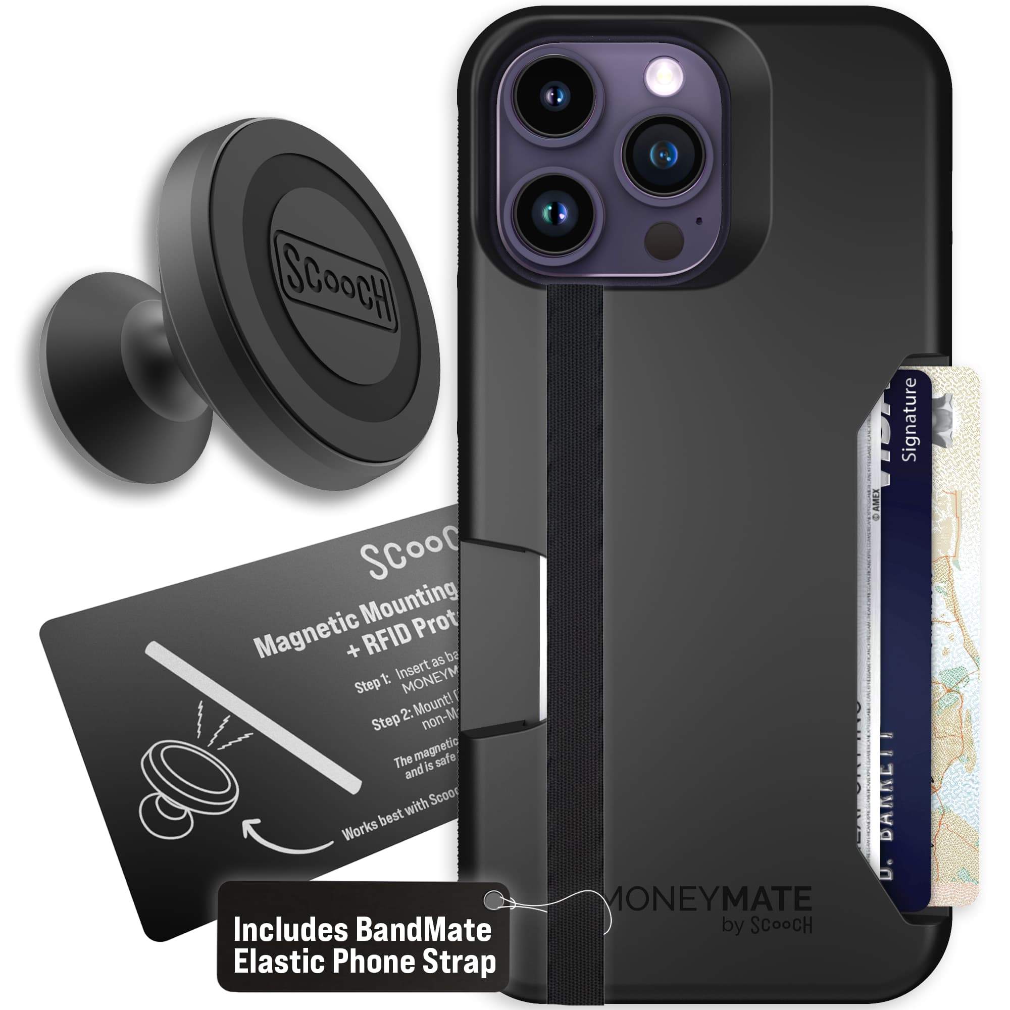 Moneymate - iPhone 14 Pro Max - Black - Starter Bundle