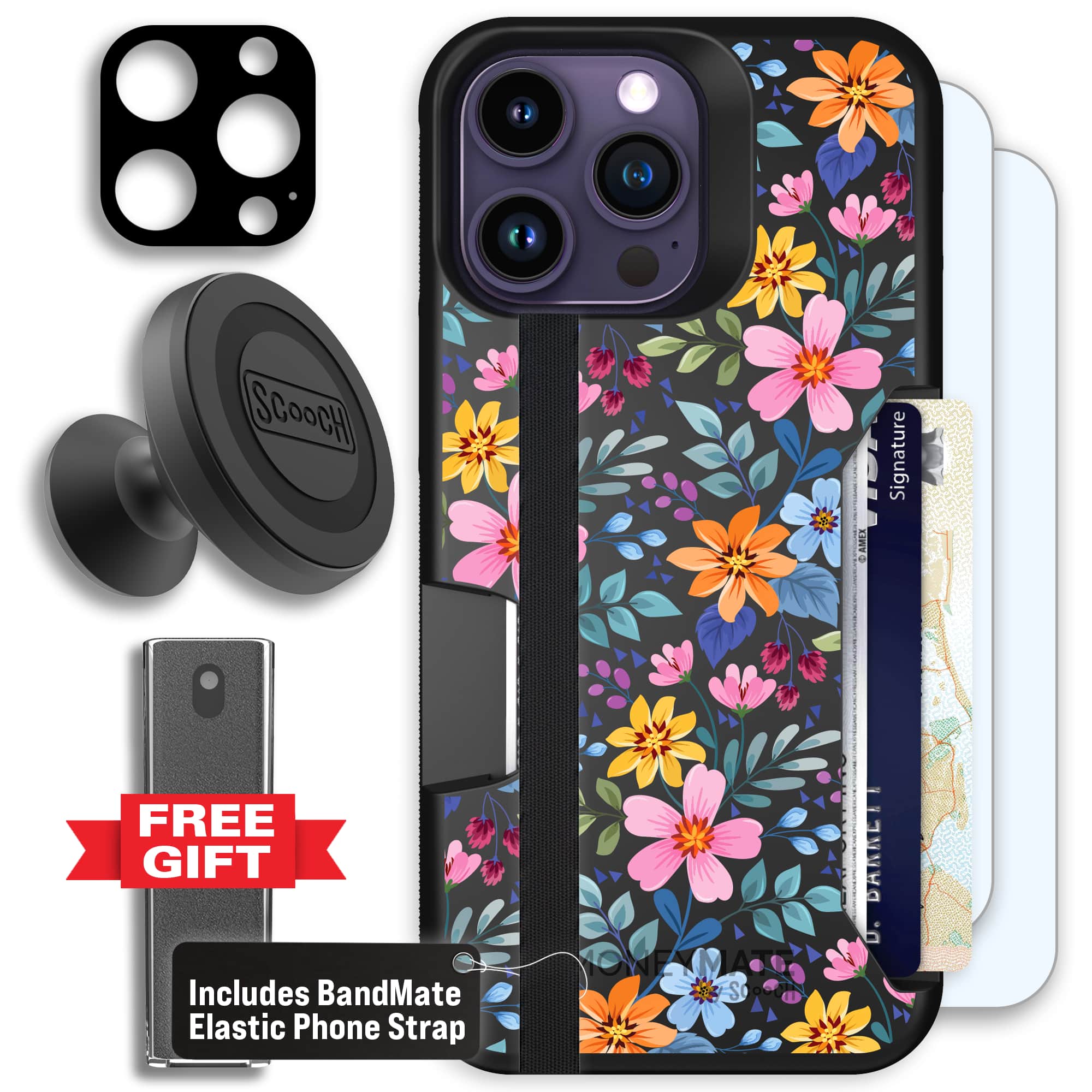 Moneymate - iPhone 14 Pro Max - Full Bloom - Defender Bundle