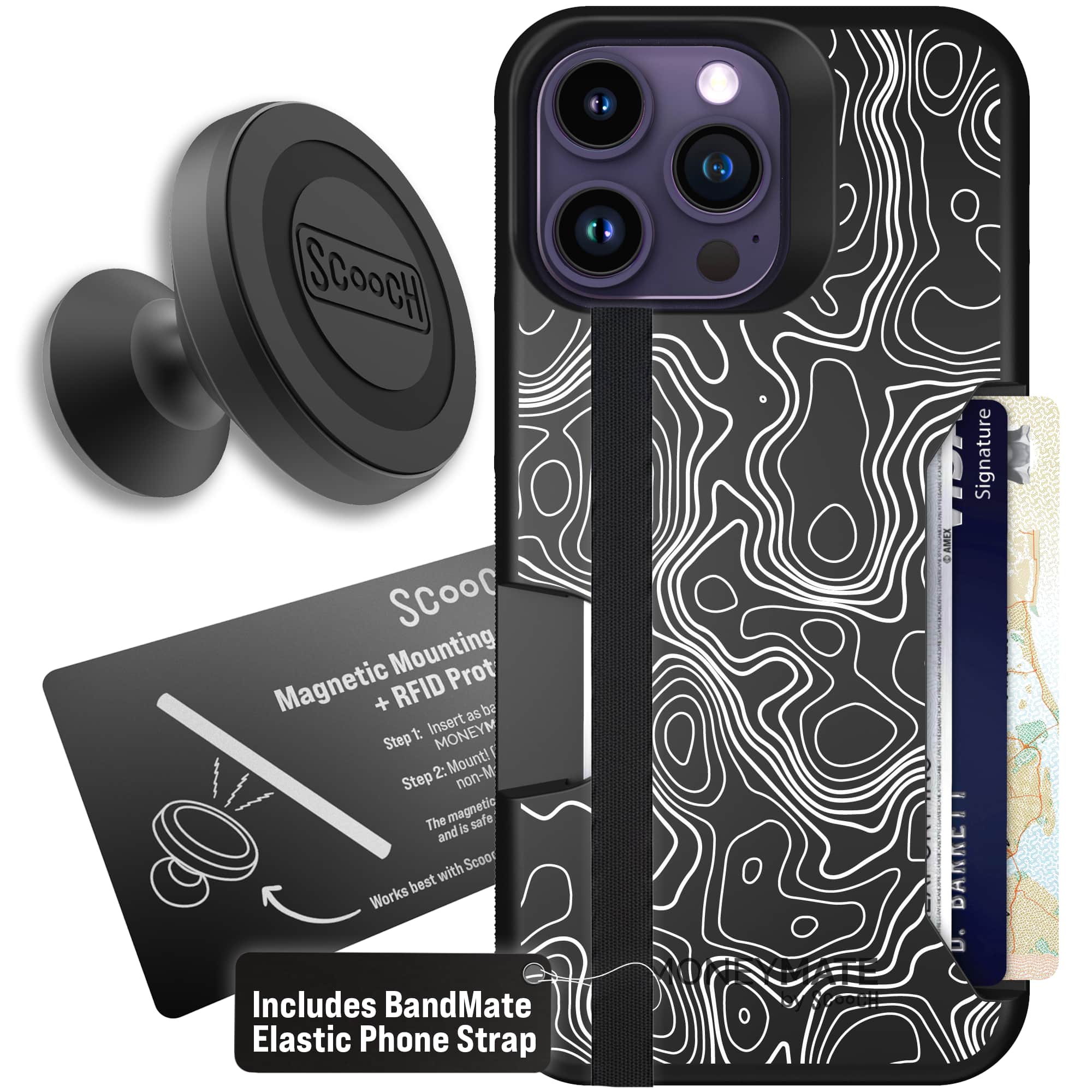 Moneymate - iPhone 14 Pro Max - Topography - Starter Bundle